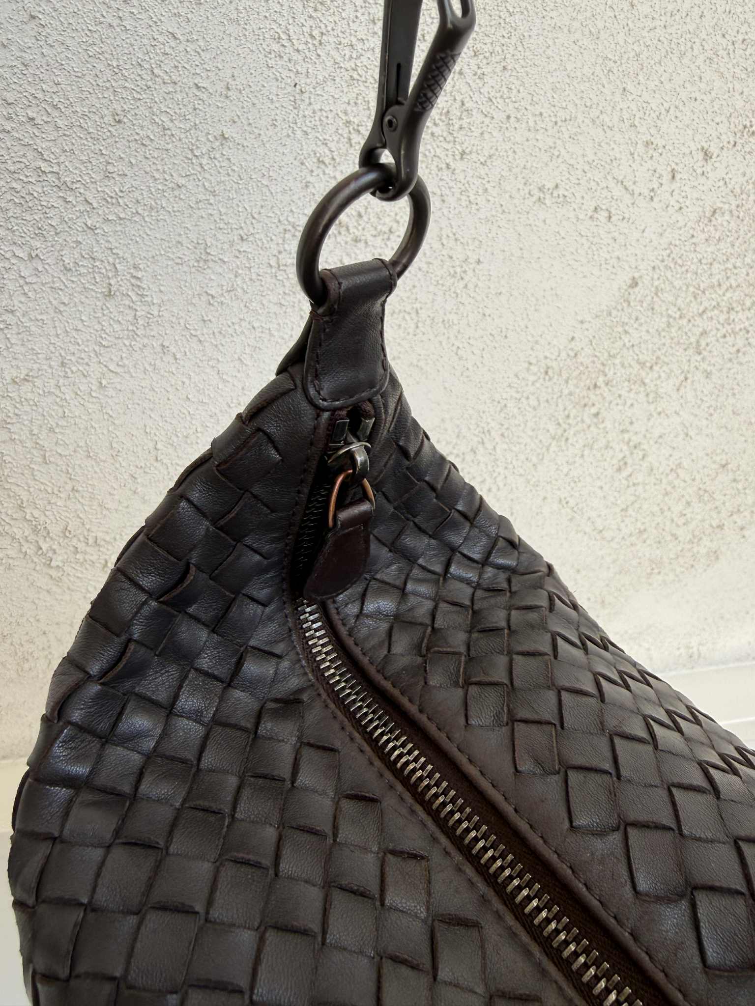Bottega Veneta Zip Hobo Intrecciato Nappa