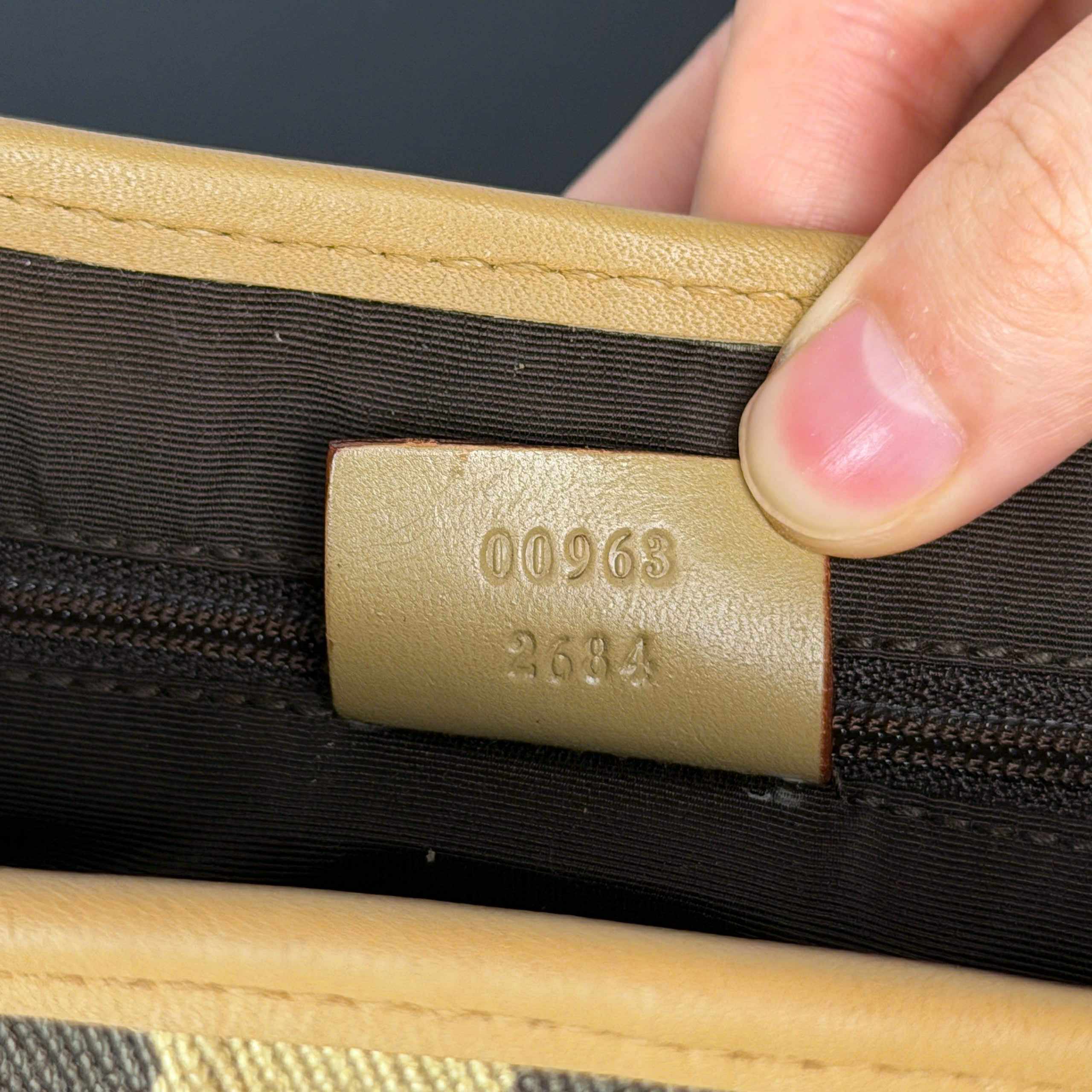 Gucci Jackie Bag - GG Beige Canvas