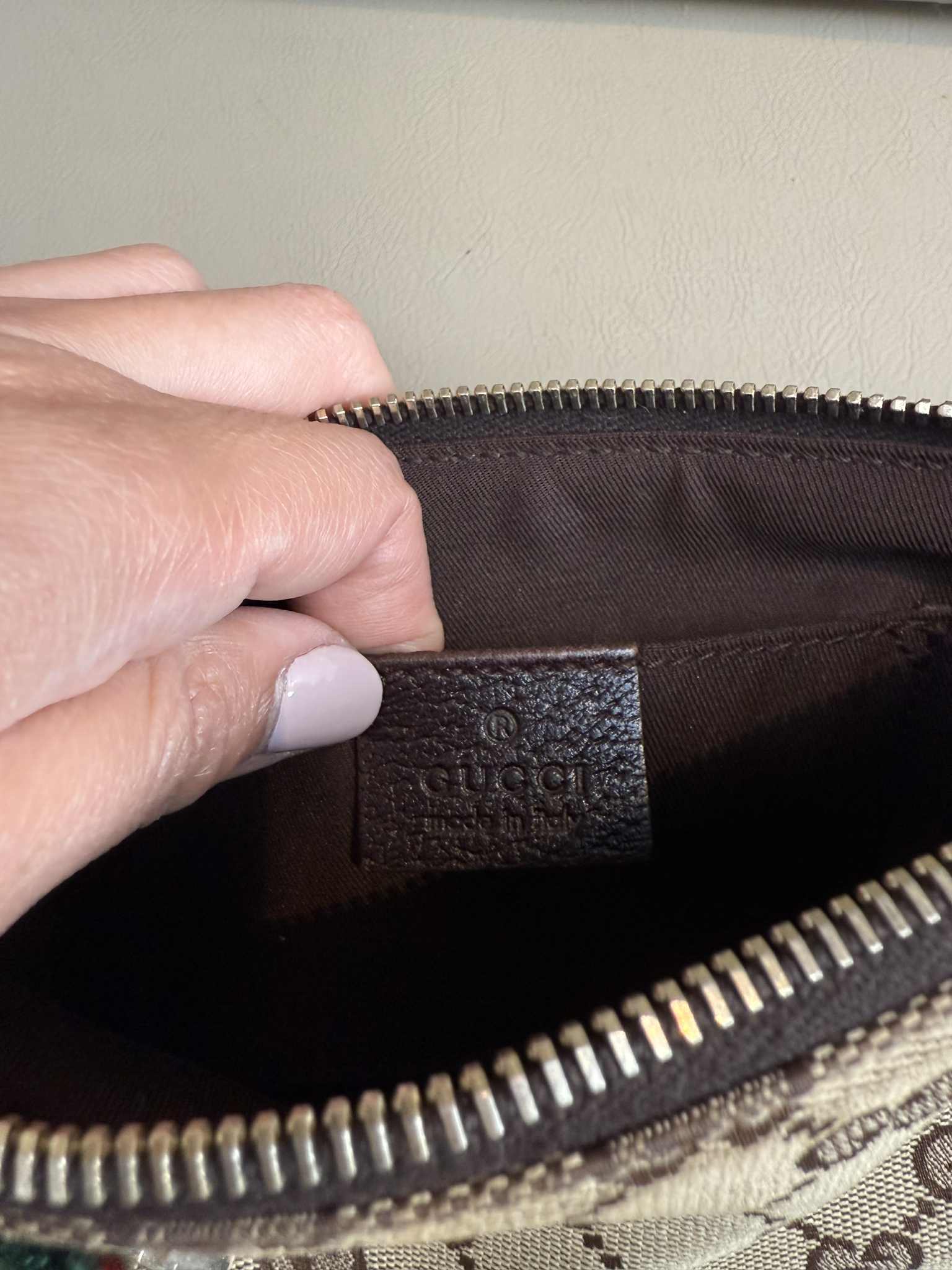 Gucci GG Canvas Sherry Line Pouch