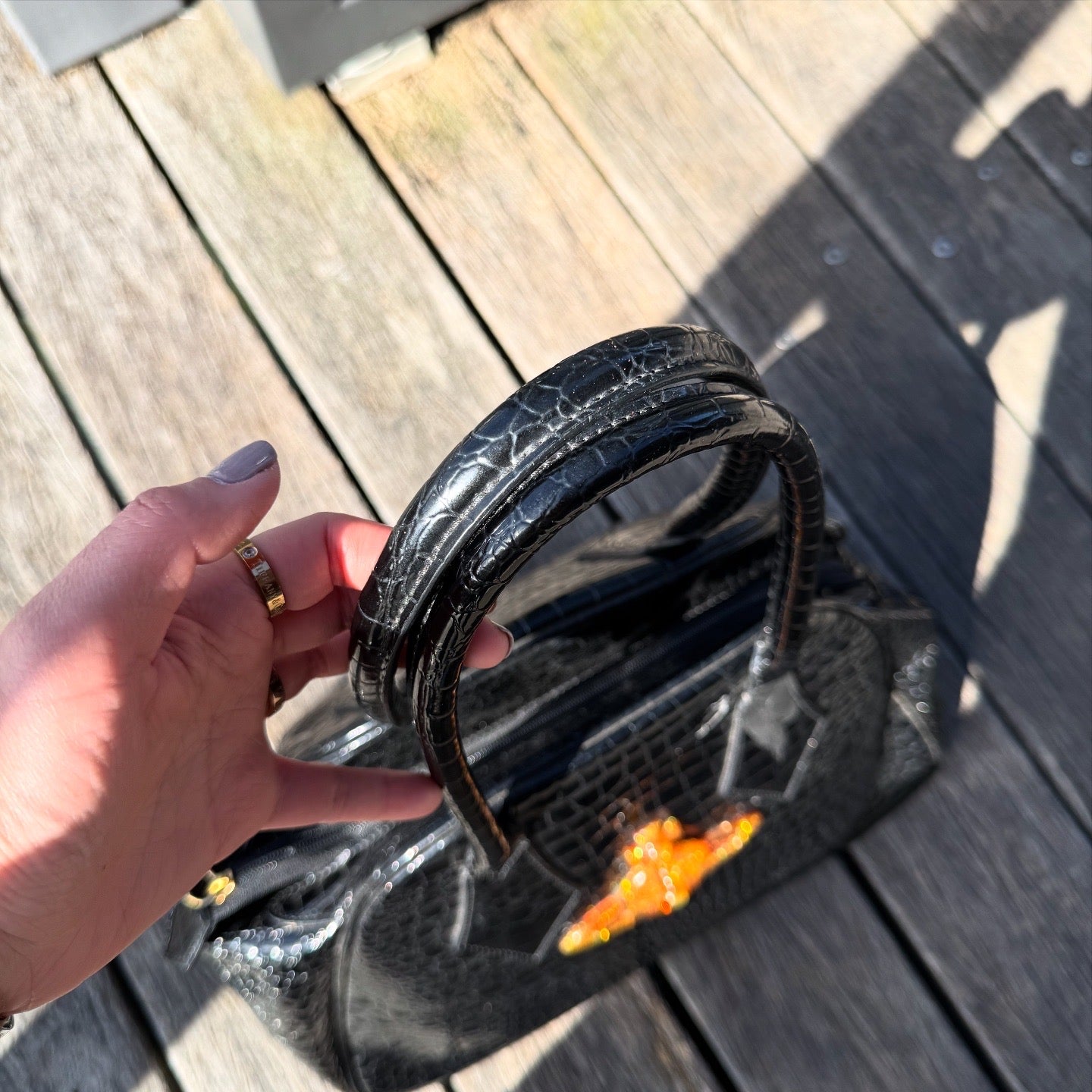 Vivienne Westwood Large Glitter Orb Yasmine Bag
