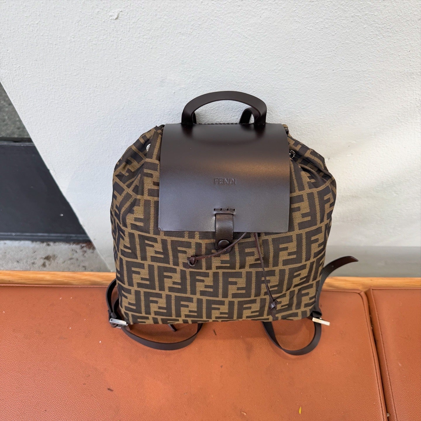 FENDI Zucca Backpack Brown