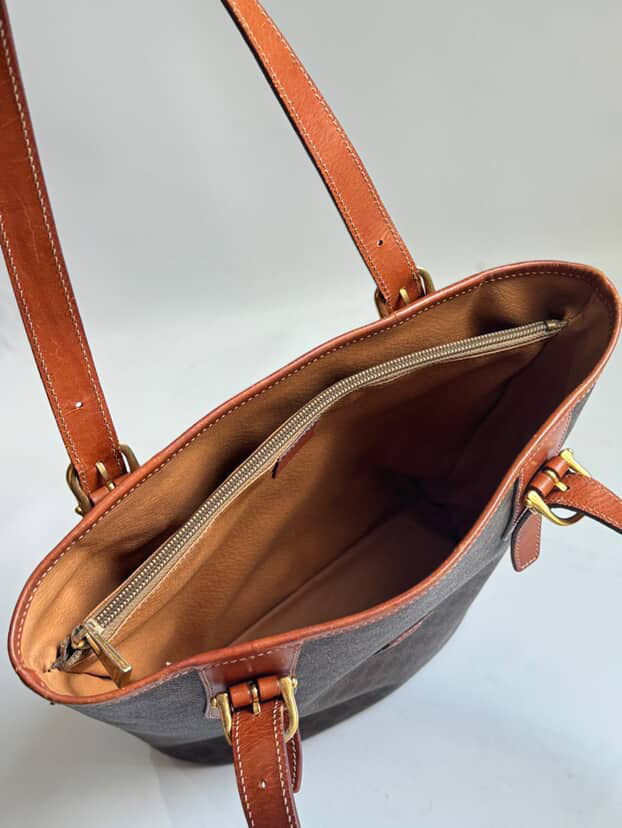 Celine 20th Century Macadam Coated Canvas tote bag