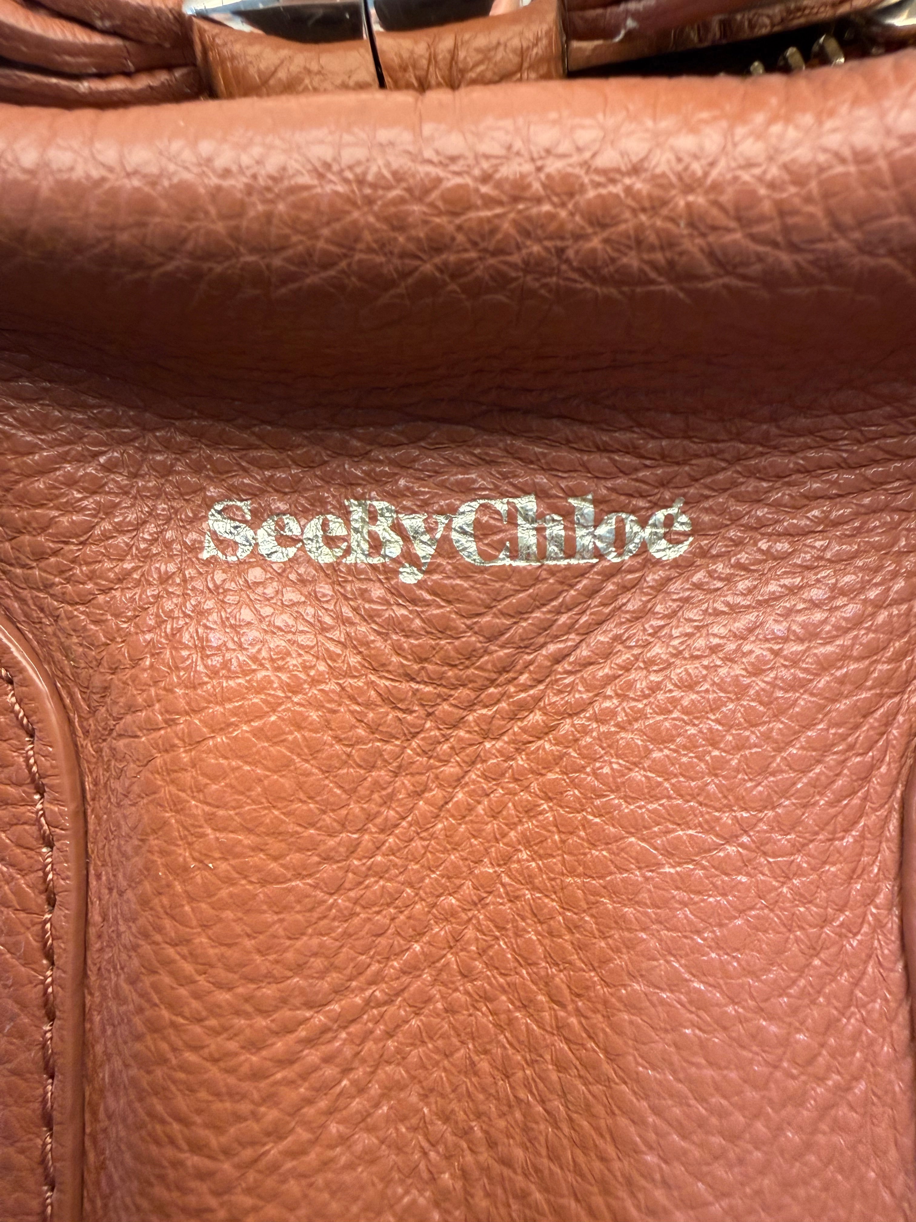 See By Chloe Brown Leather Handbag