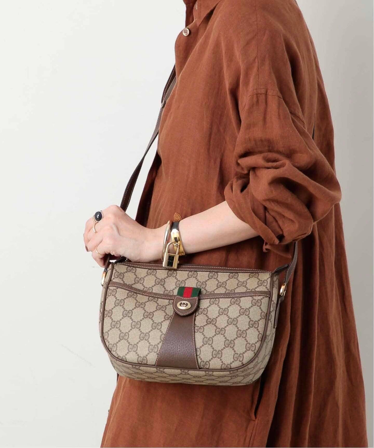 Gucci GG Web Sherry Line Crossbody