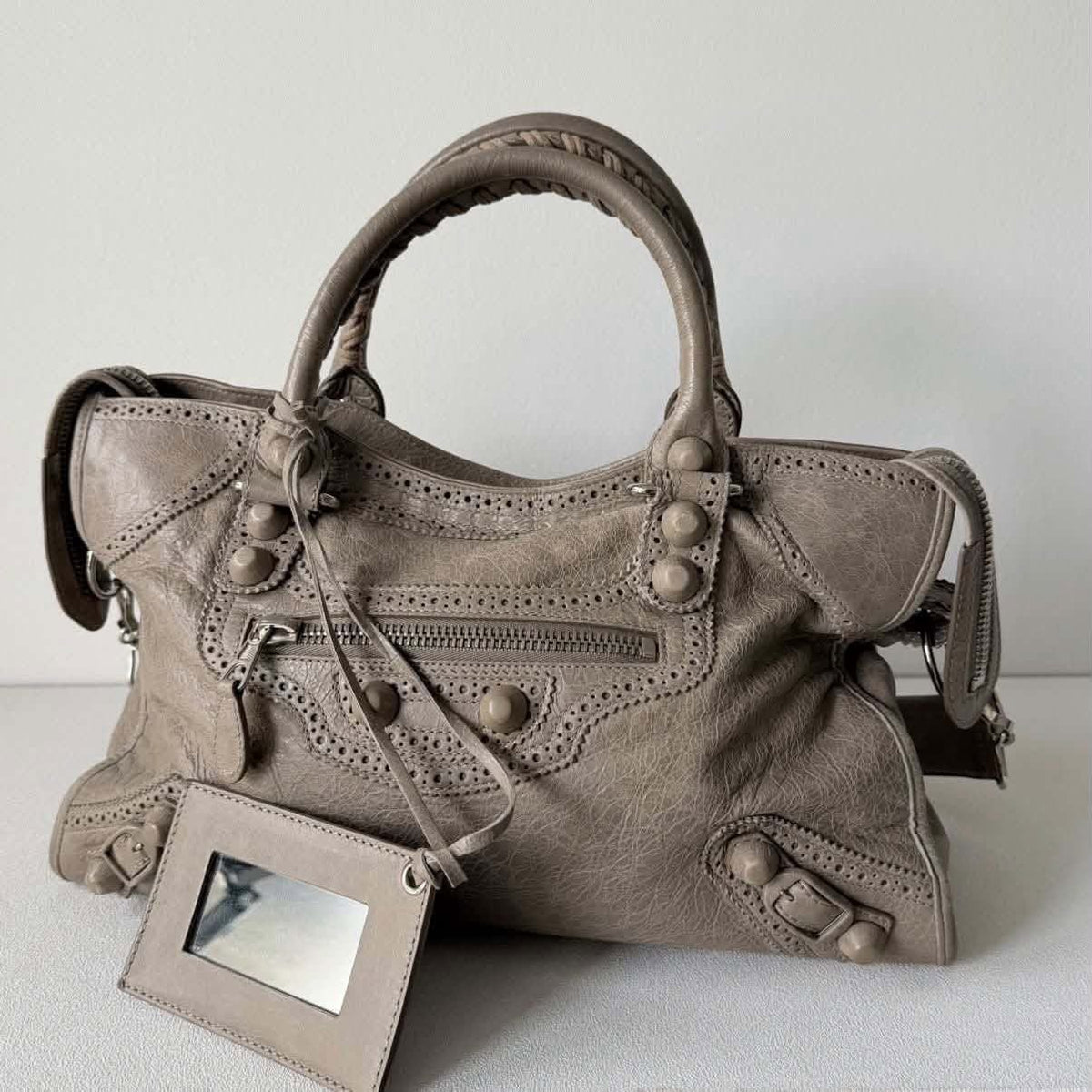 Balenciaga Giant Covered Brogues City Bag