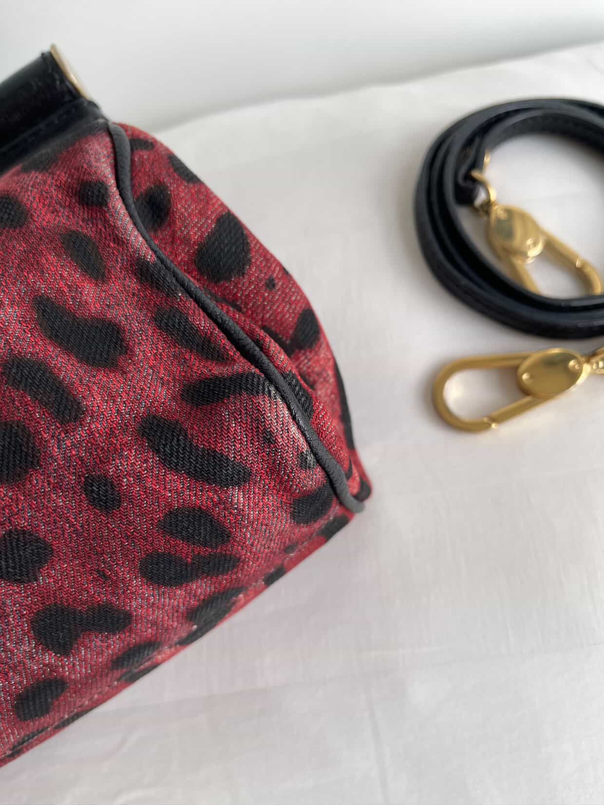 Dolce & Gabbana Canvas Small Miss Sicily Top Handle Bag