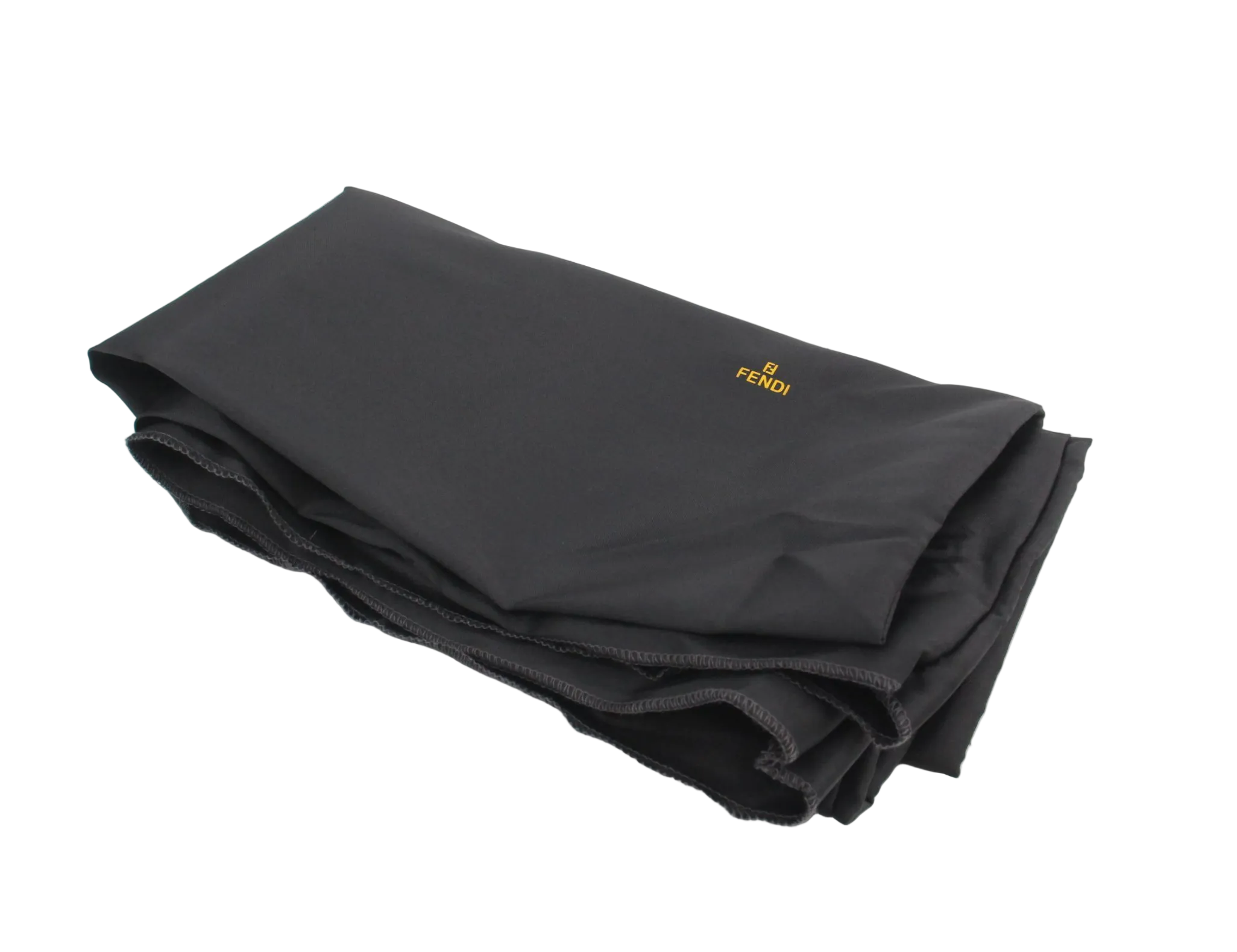 Fendi Silver Logo Mini Zucca Nylon Black Tote Bag