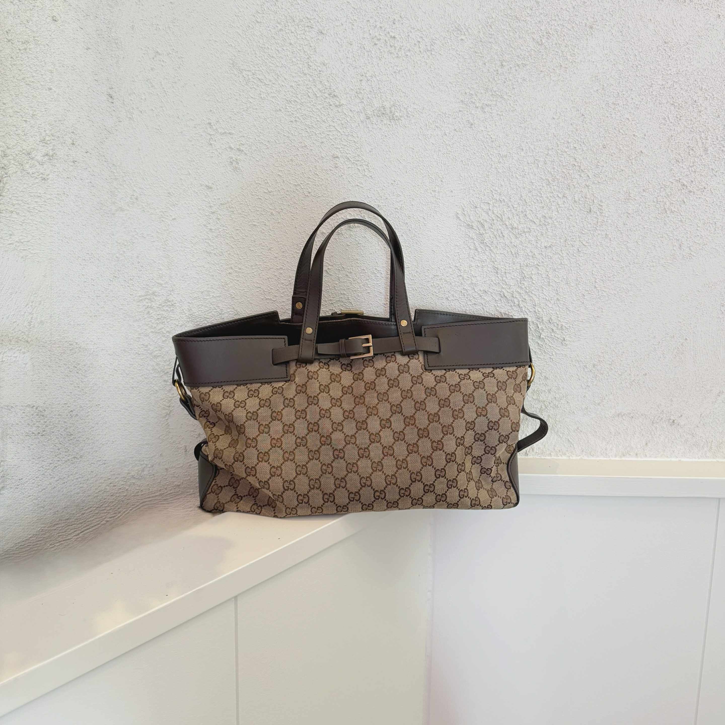 Gucci GG Canvas Leather Trim