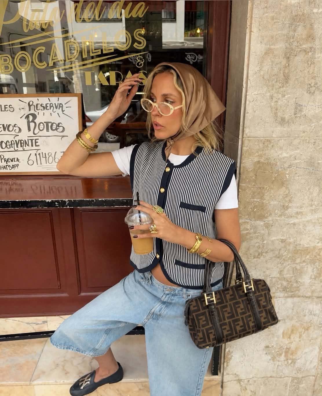 Fendi Zucca Canvas Boston Bag