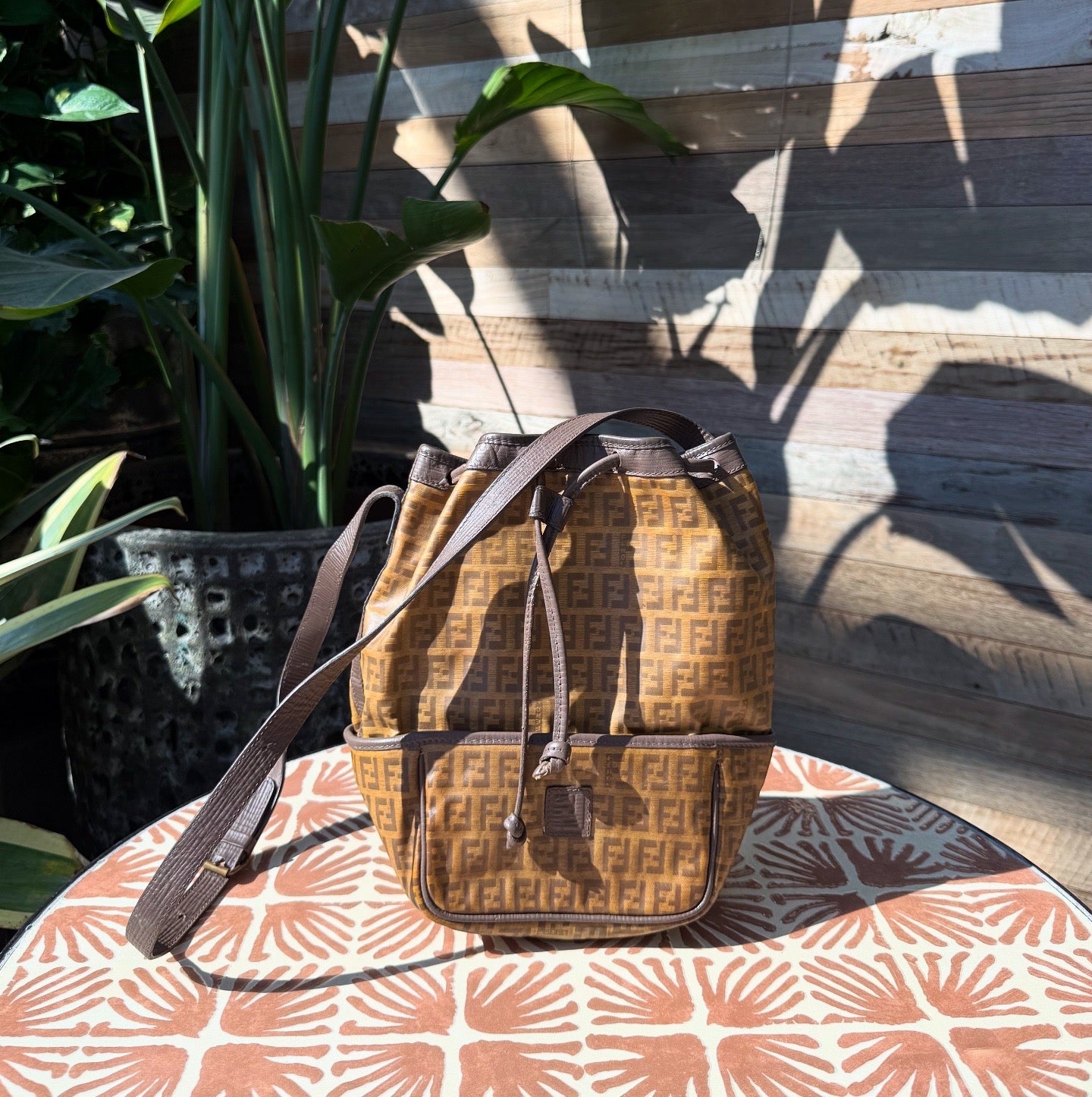 Fendi Vintage Bucket Crossbody Bag