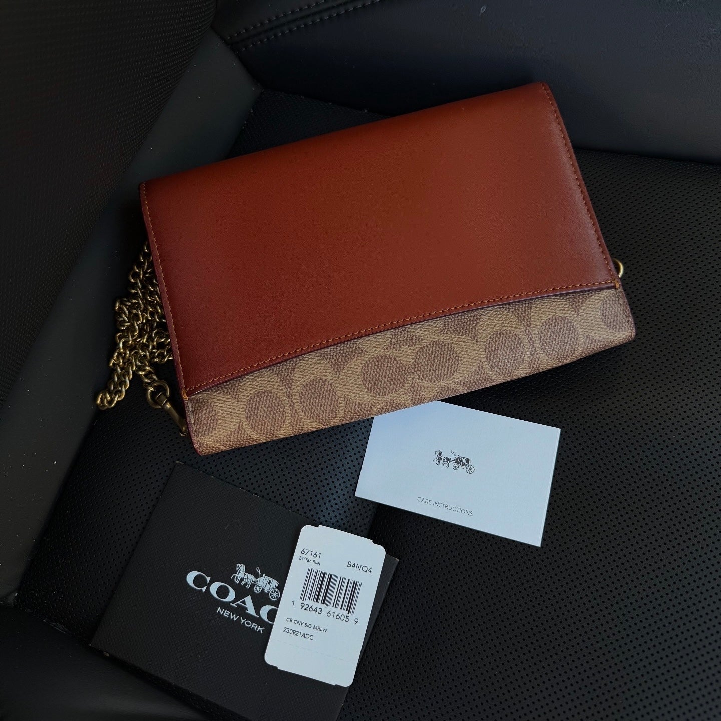Coach Marlow Turnlock Crossbody Clutch Bag