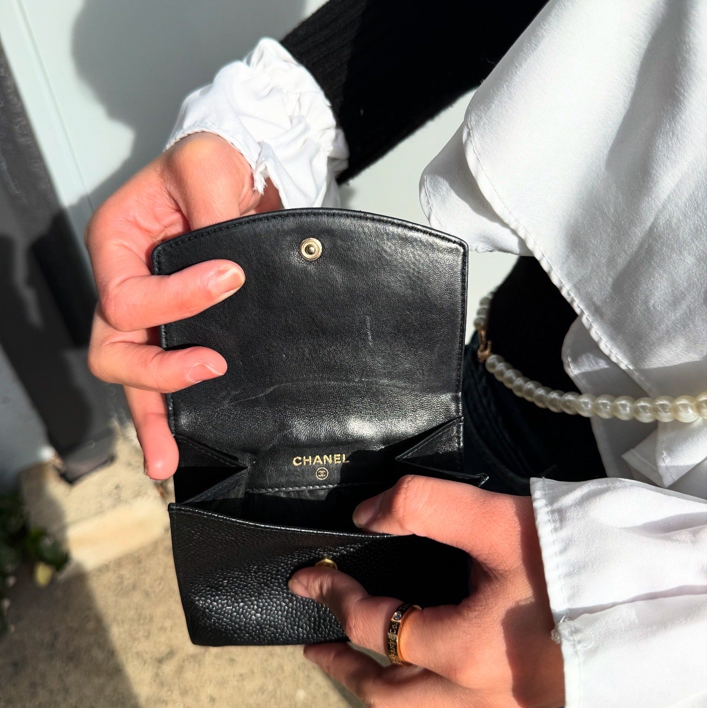 Chanel Wallet Small Caviar Leather