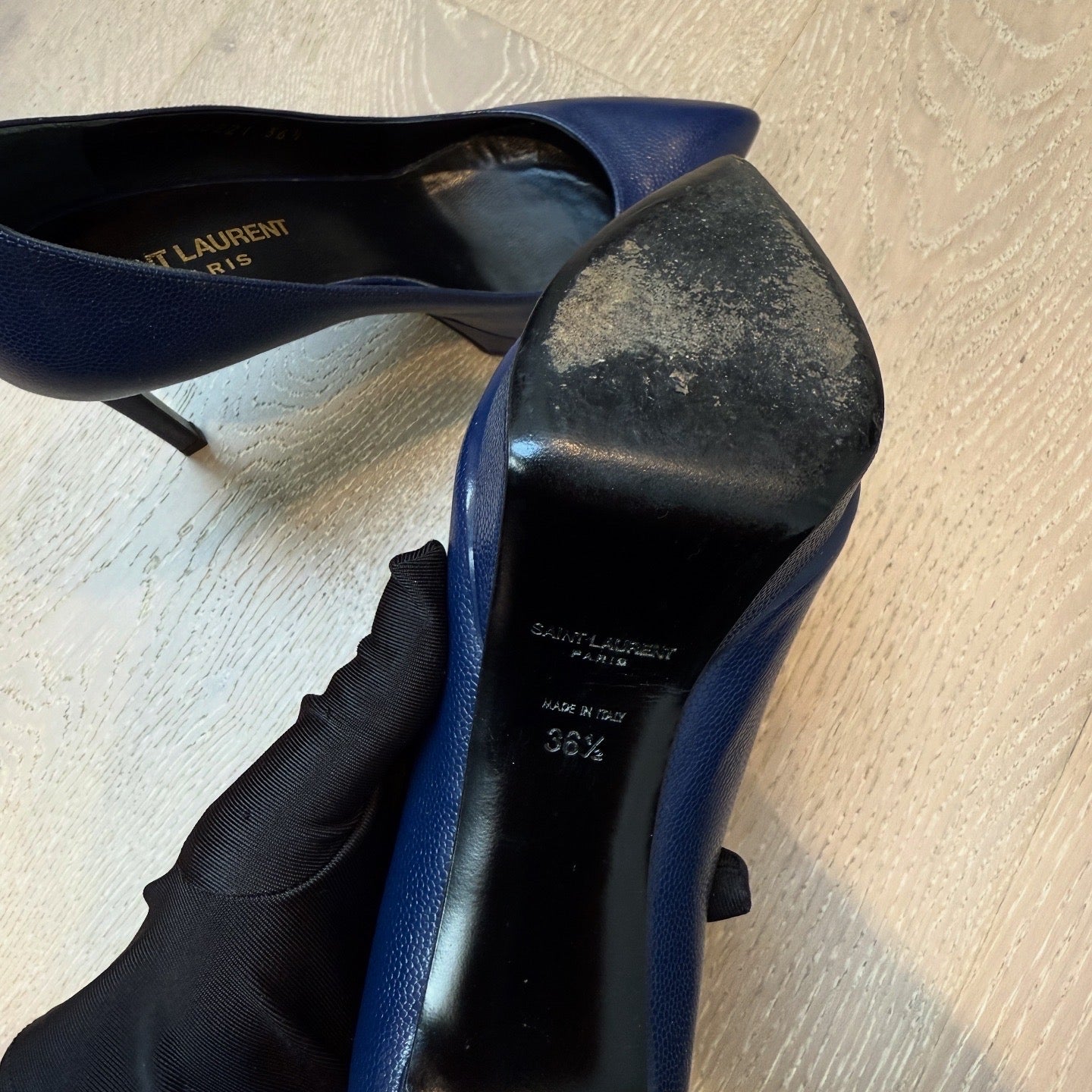 Saint Laurent High Heels Dark Blue