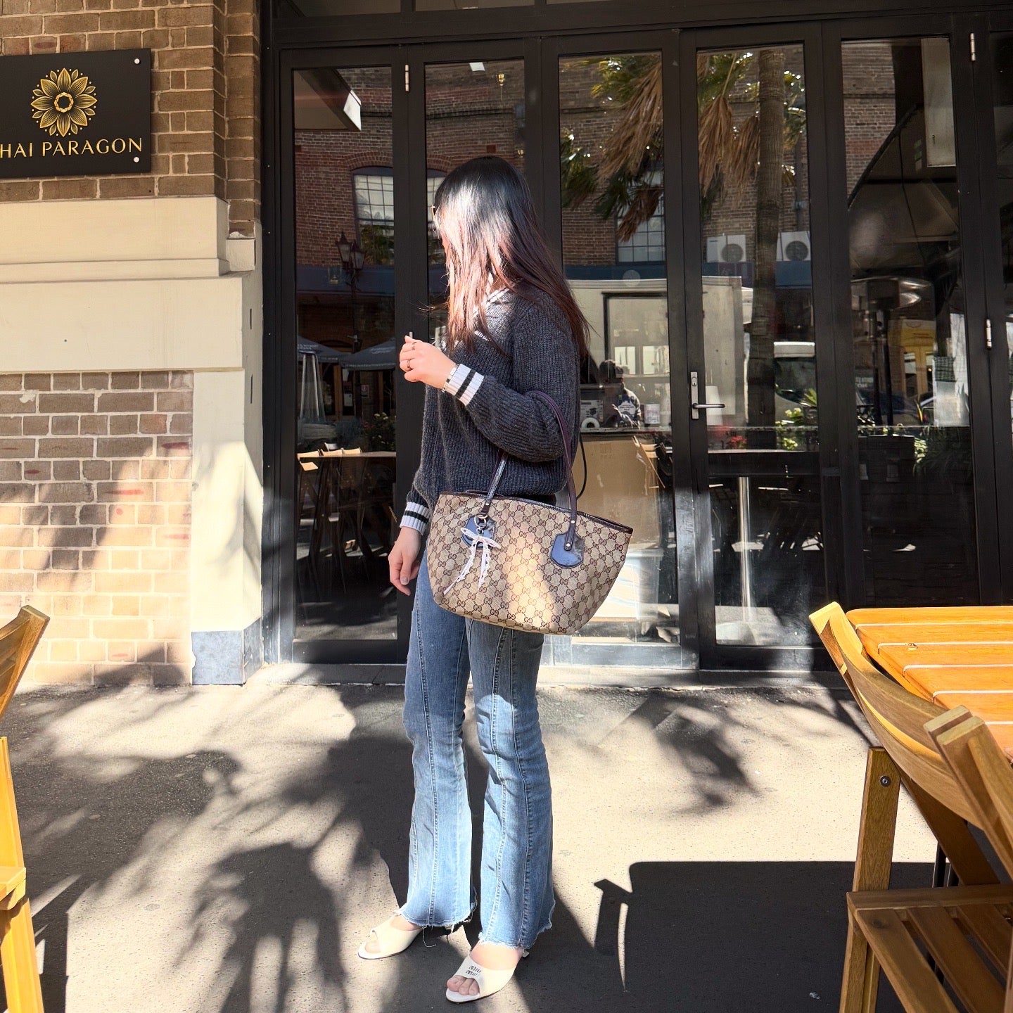 Gucci GG Canvas Jolie Tote Bag