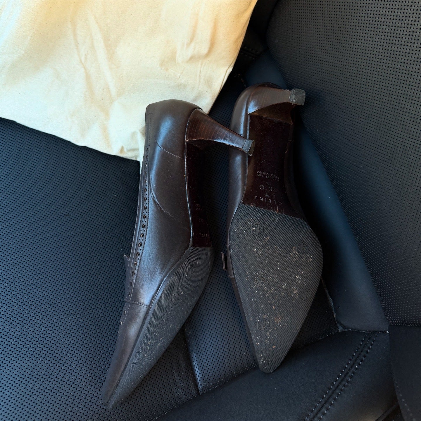 CELINE VERO CUOIO Heels 6cm