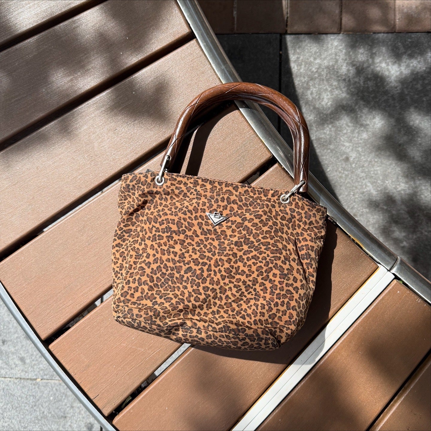 Bottega Veneta Leopard Print Hand Bag