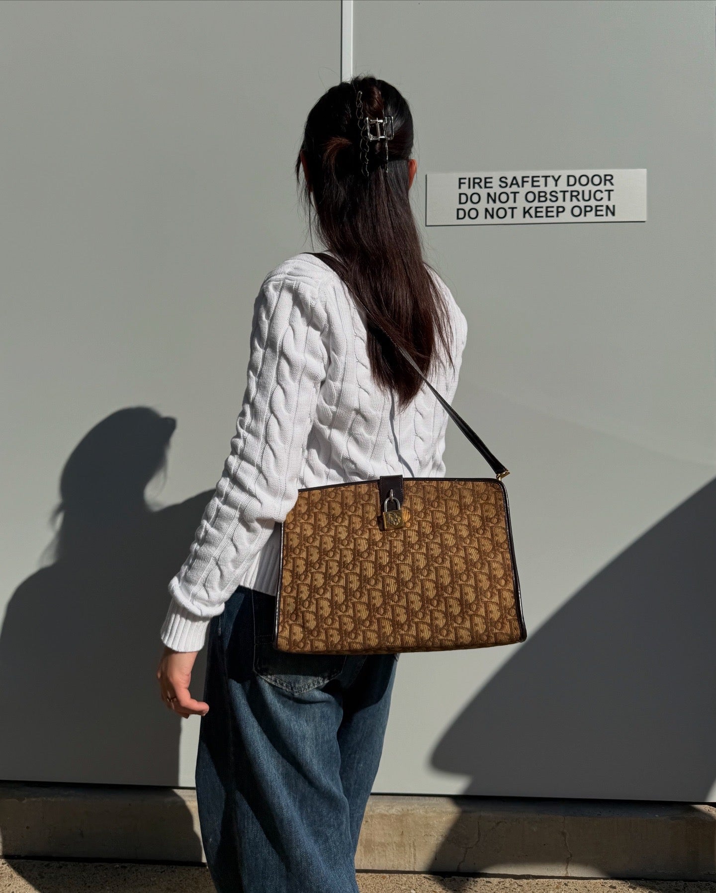 Christian Dior Vintage Trotter Canvas