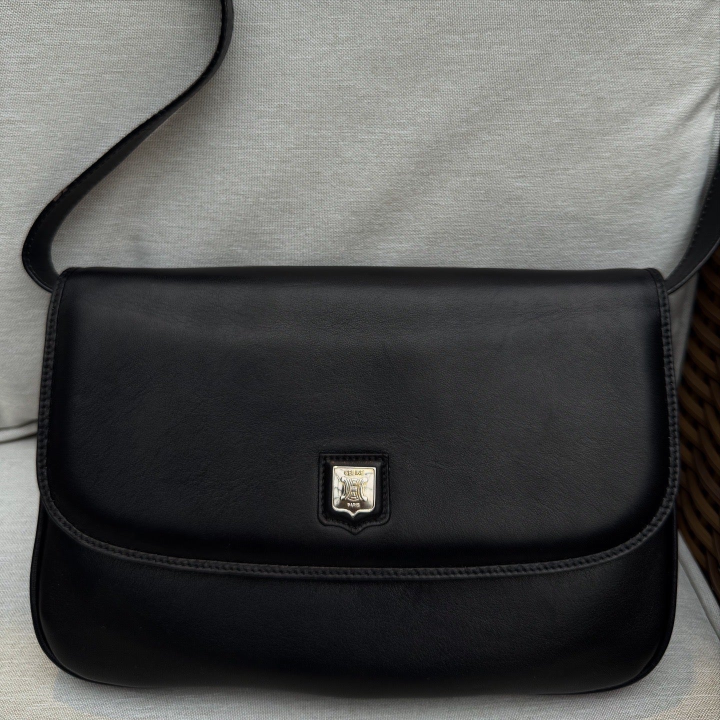 Celine Classic Black Leather Bag