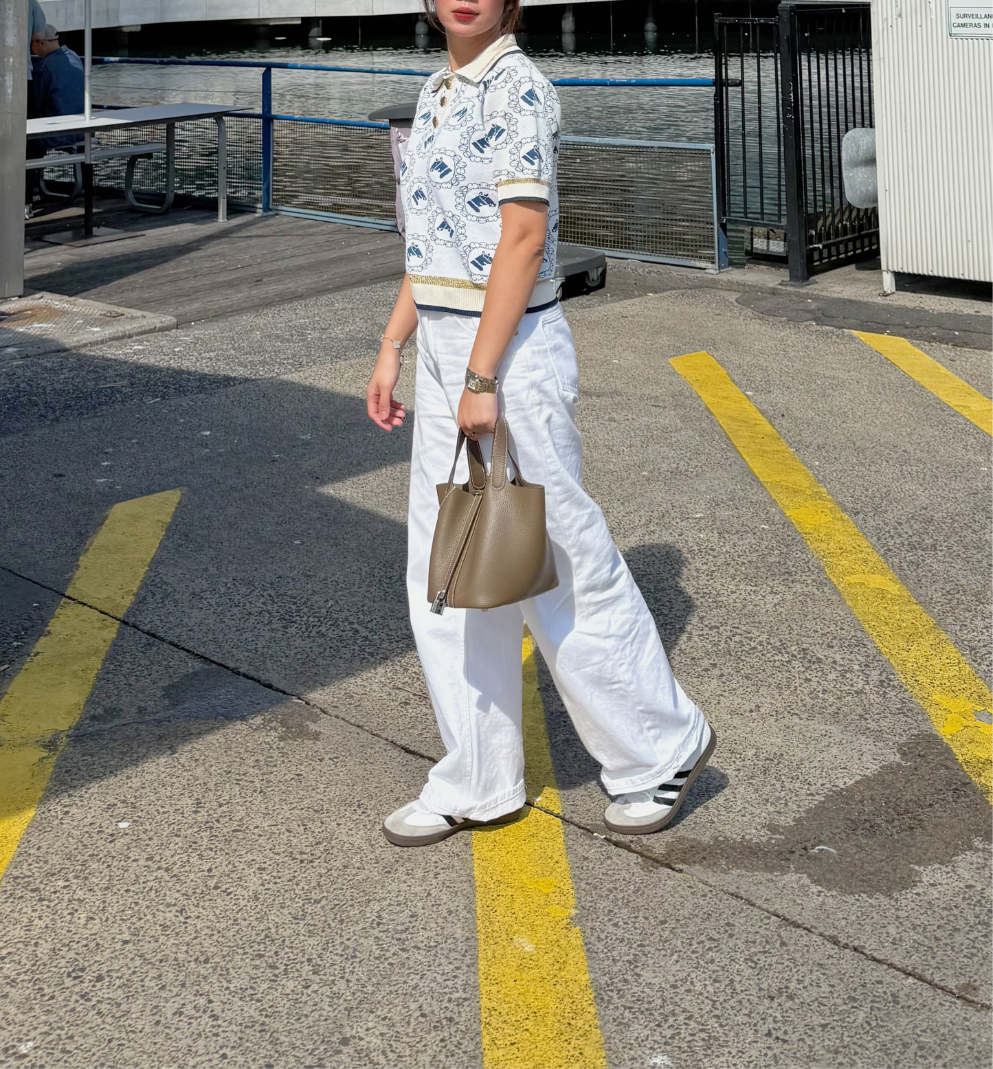 GUCCI Equestrian - Jacquard Polo Top