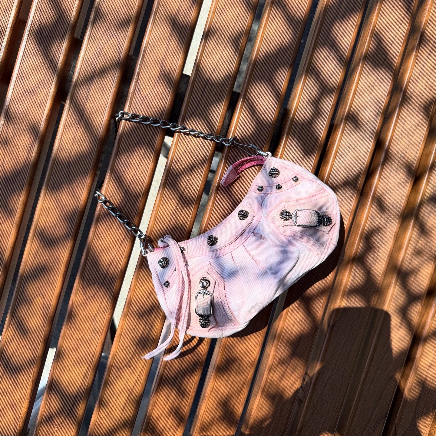 Balenciaga Le Cagole Pink Denim