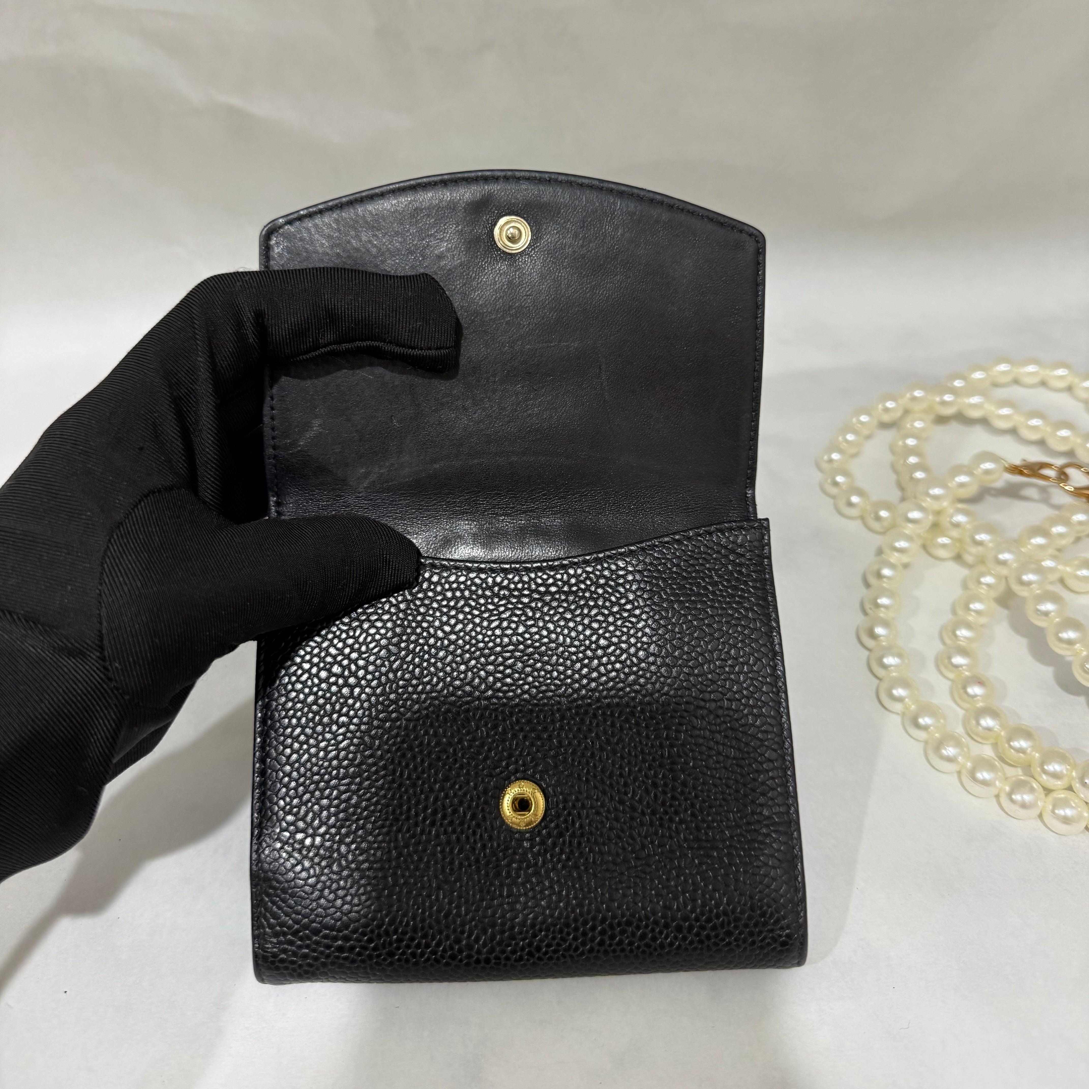 Chanel Wallet Small Caviar Leather