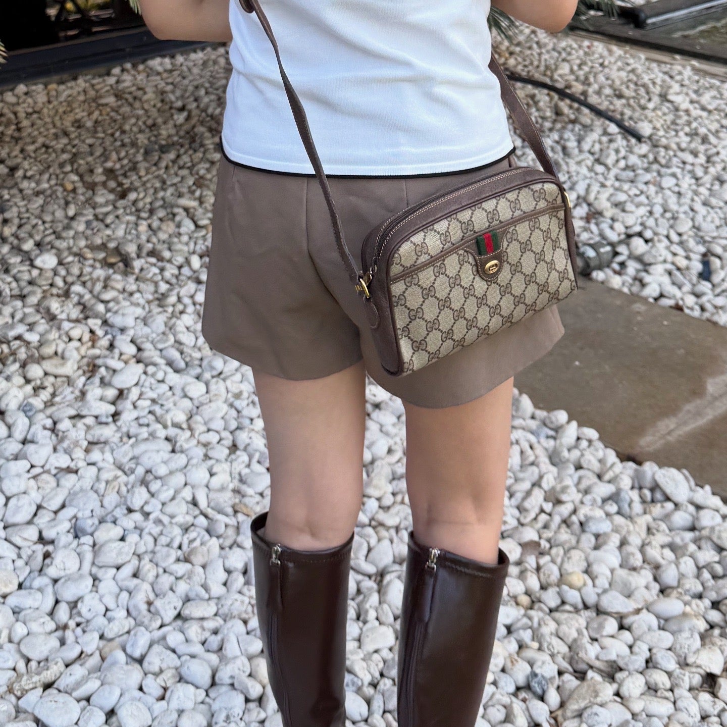 Gucci Ophidia GG Monogram Canvas Messenger Crossbody