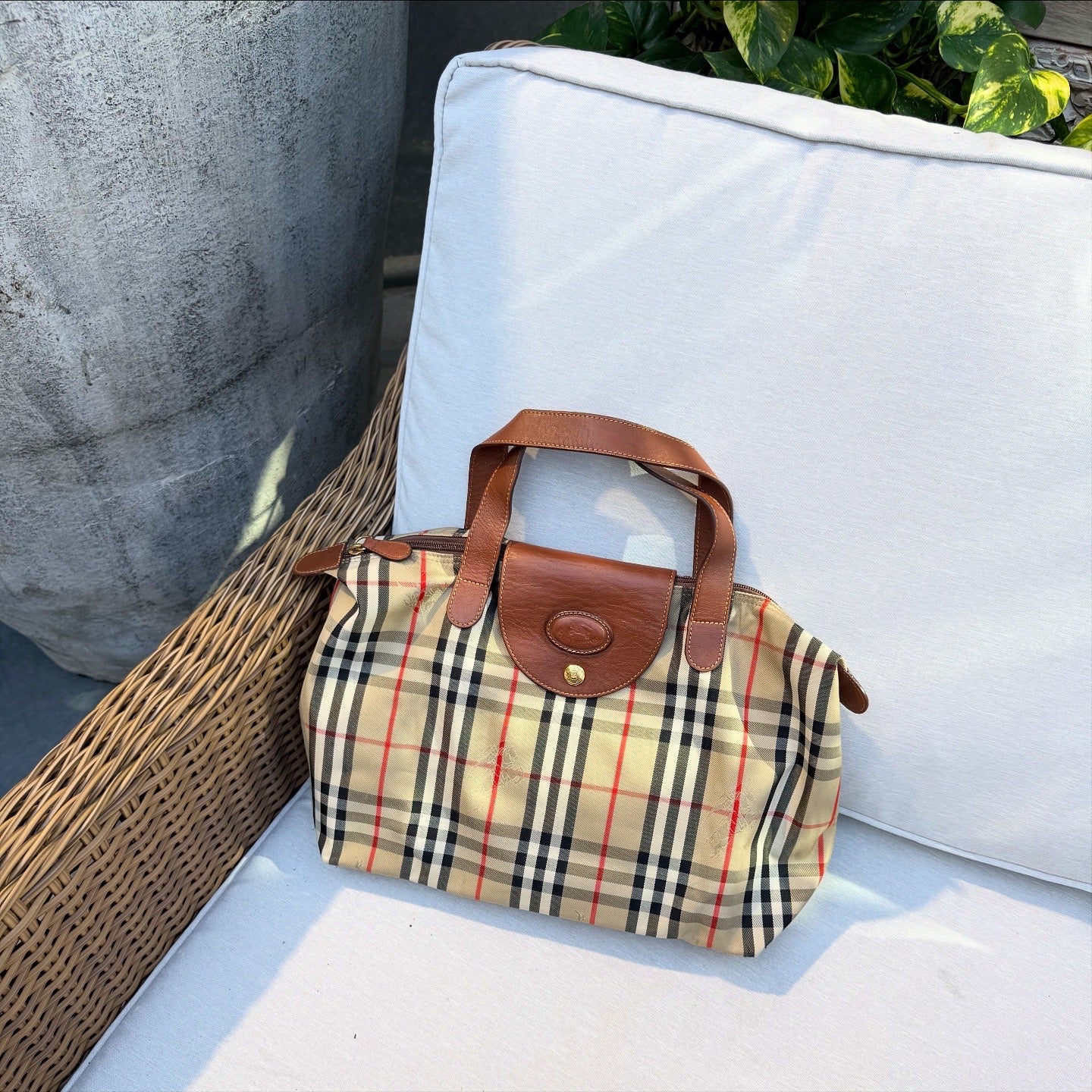 Burberry Nova Check Tote Bag
