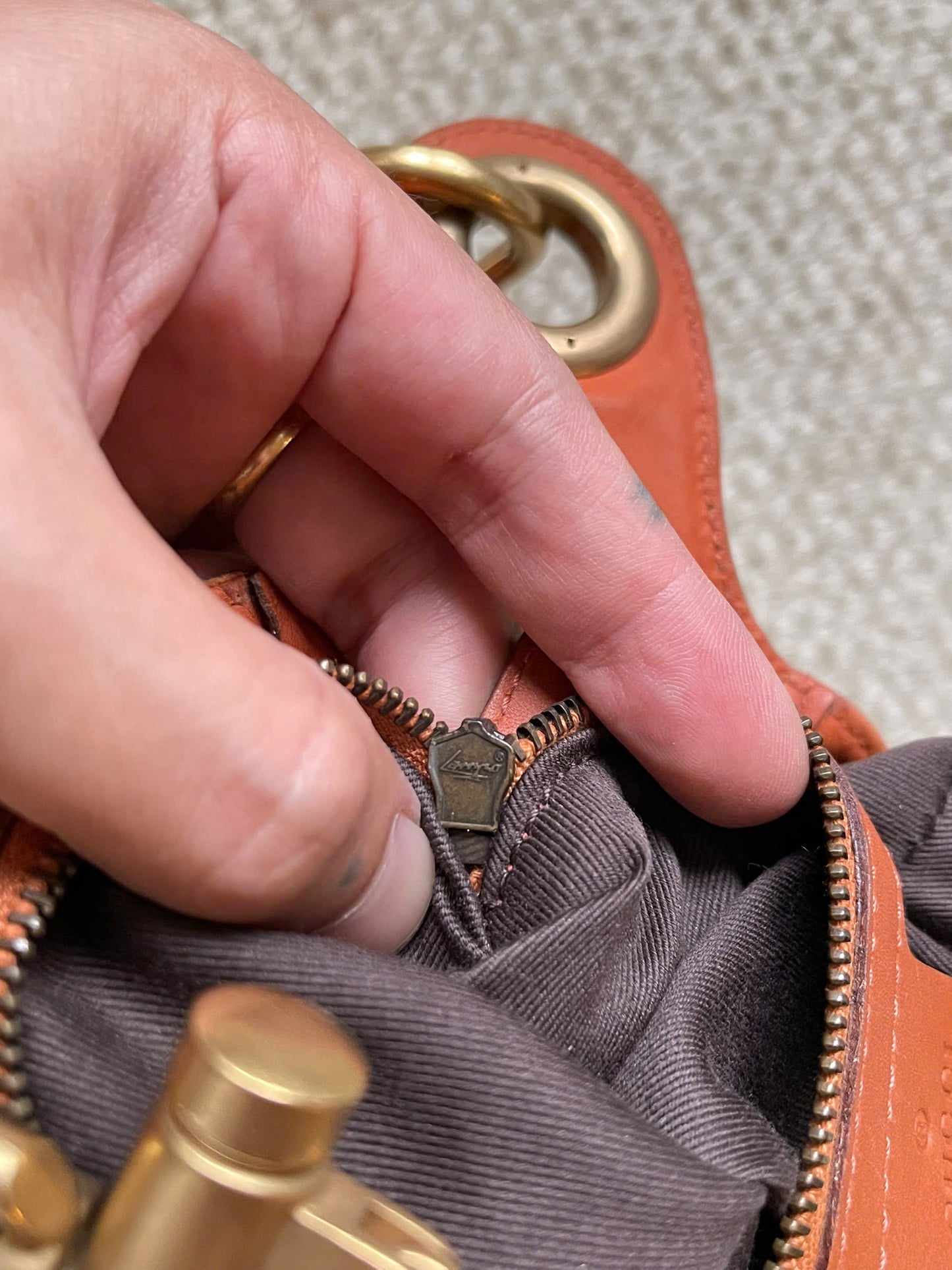 GUCCI Suede Nailhead Jackie shoulder bag