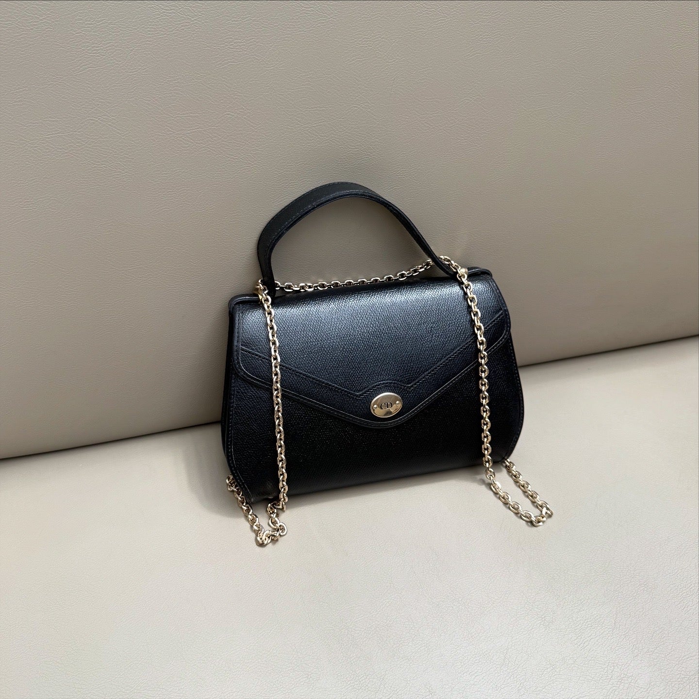 Christian Dior Classic Black Leather