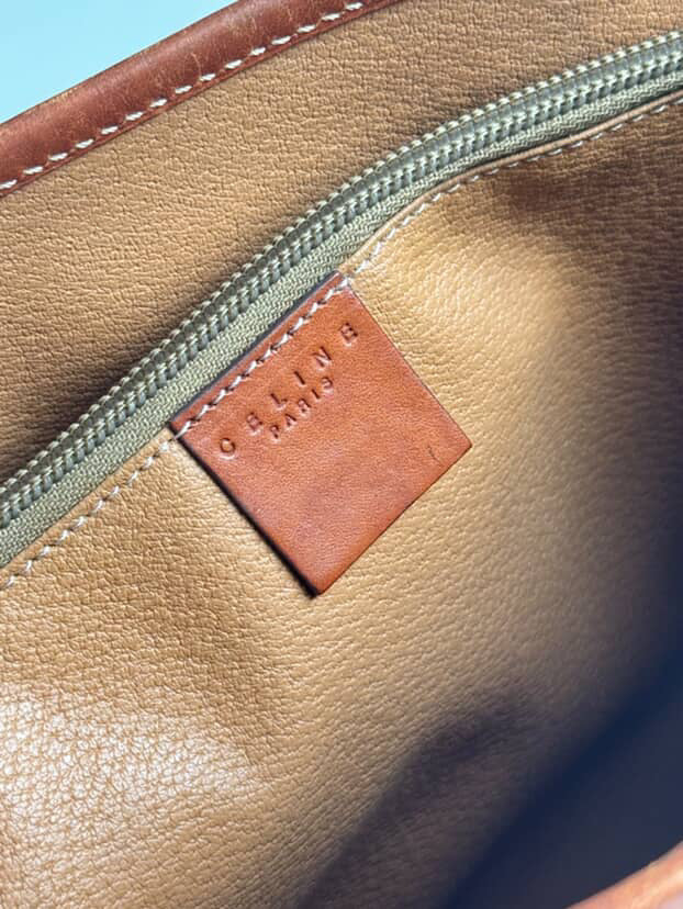 Celine 20th Century Macadam Coated Canvas tote bag