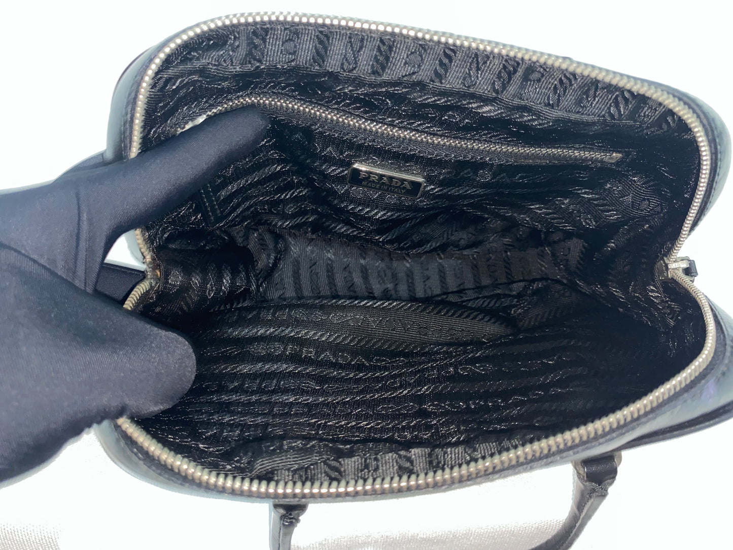 Prada Vintage Nylon Hand Bowling Bag