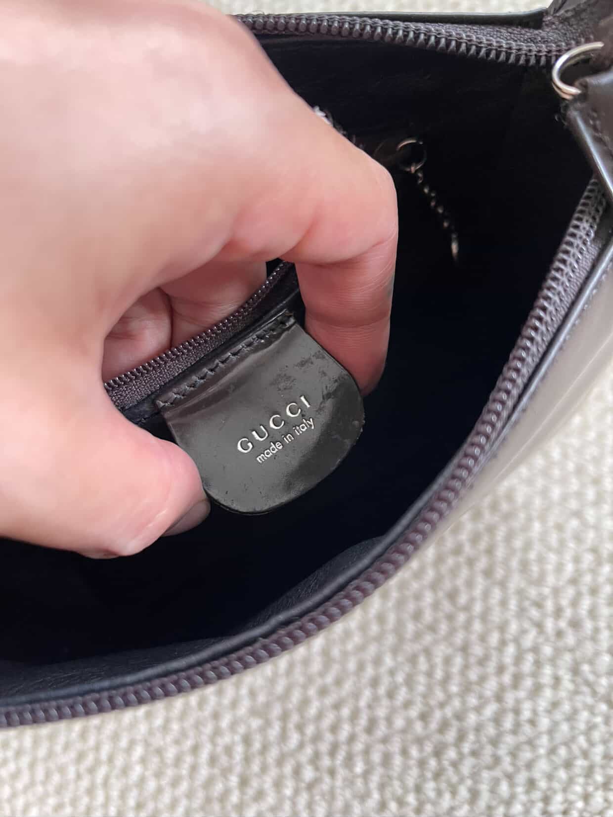 GUCCI Shoulder Bag Patent leather