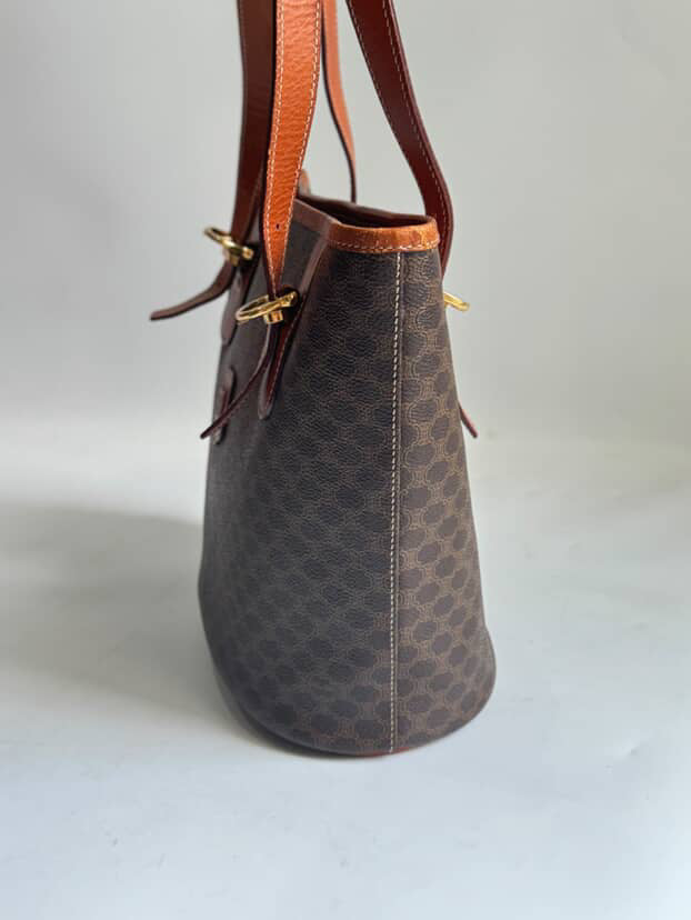 Celine 20th Century Macadam Coated Canvas tote bag