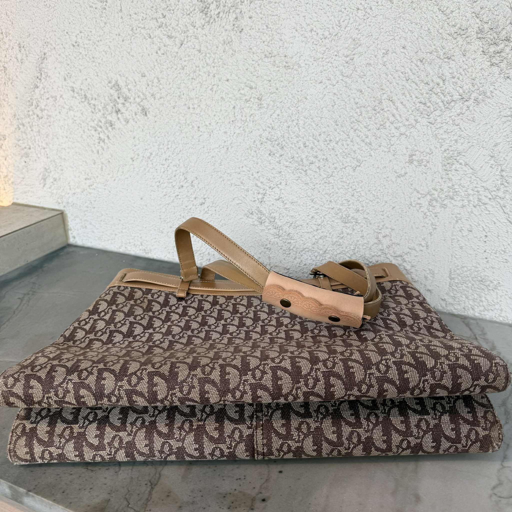 Christian Dior Brown Trotter Tote Handbag