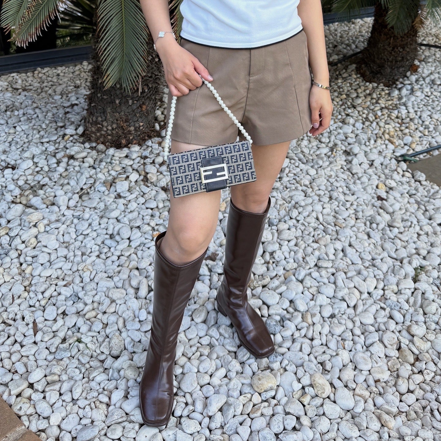 FENDI Long Wallet Zucca Vintage Canvas