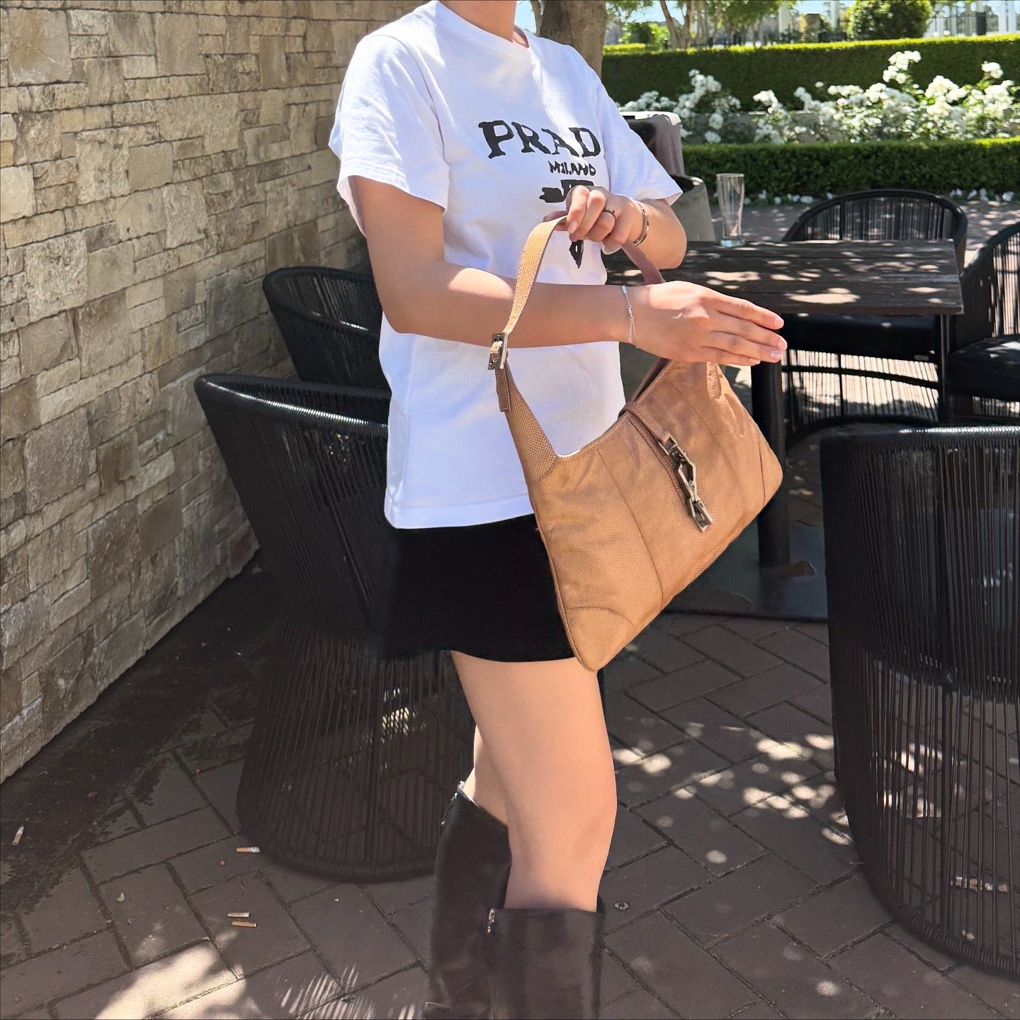 Gucci Jackie Vintage Lizard Shoulder Bag