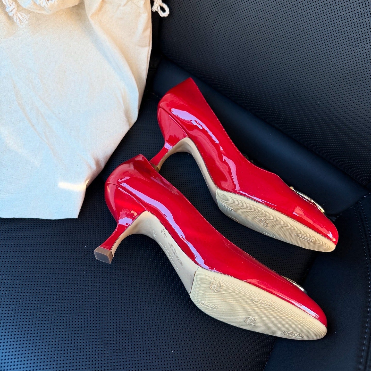 Salvatore Ferragamo Red Patent Leather 5cm