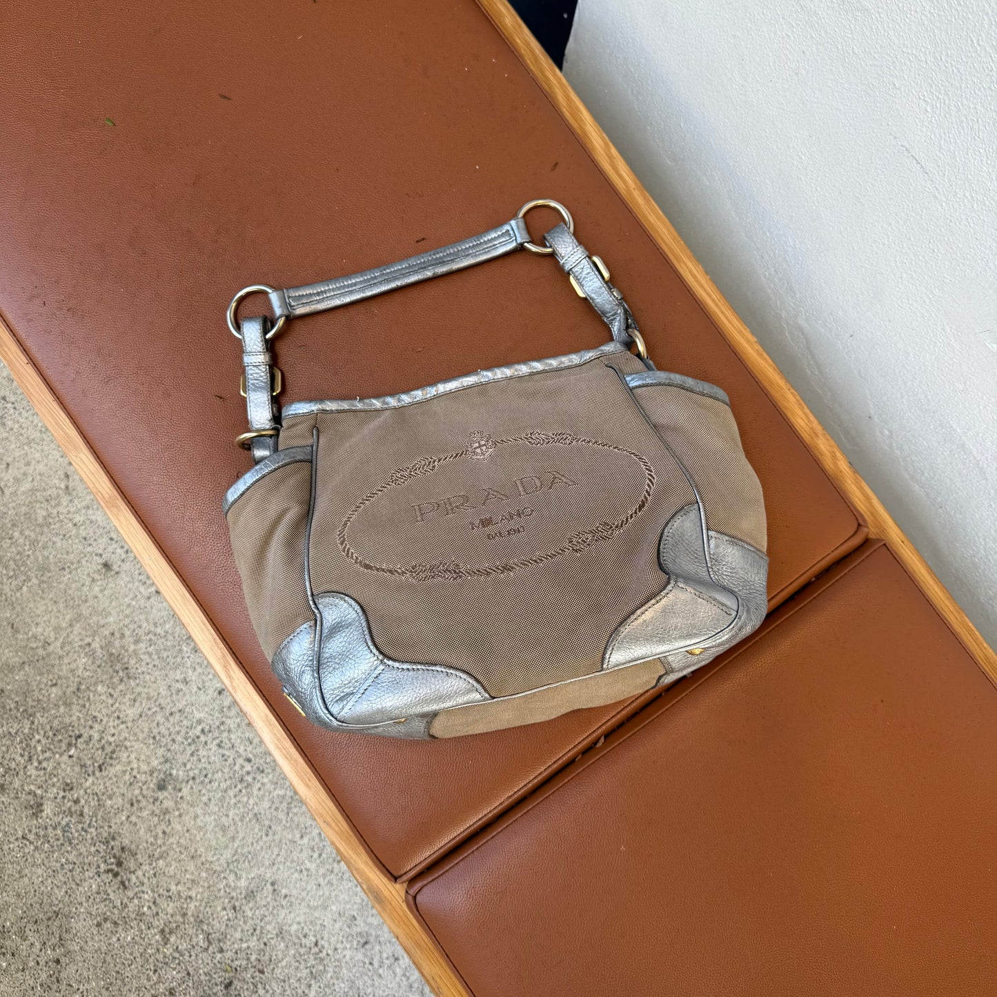 Prada Canapa Shoulder Bag