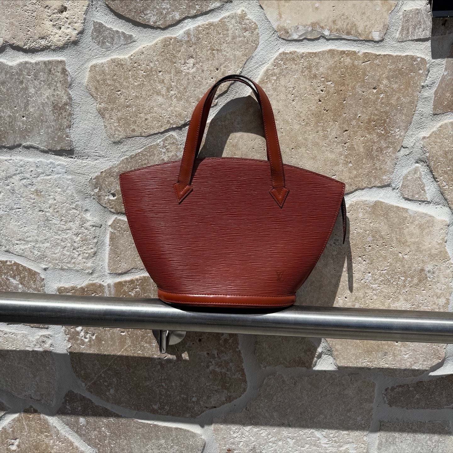 Louis Vuitton Saint Jacques Shoulder Bag Brown Epi Leather