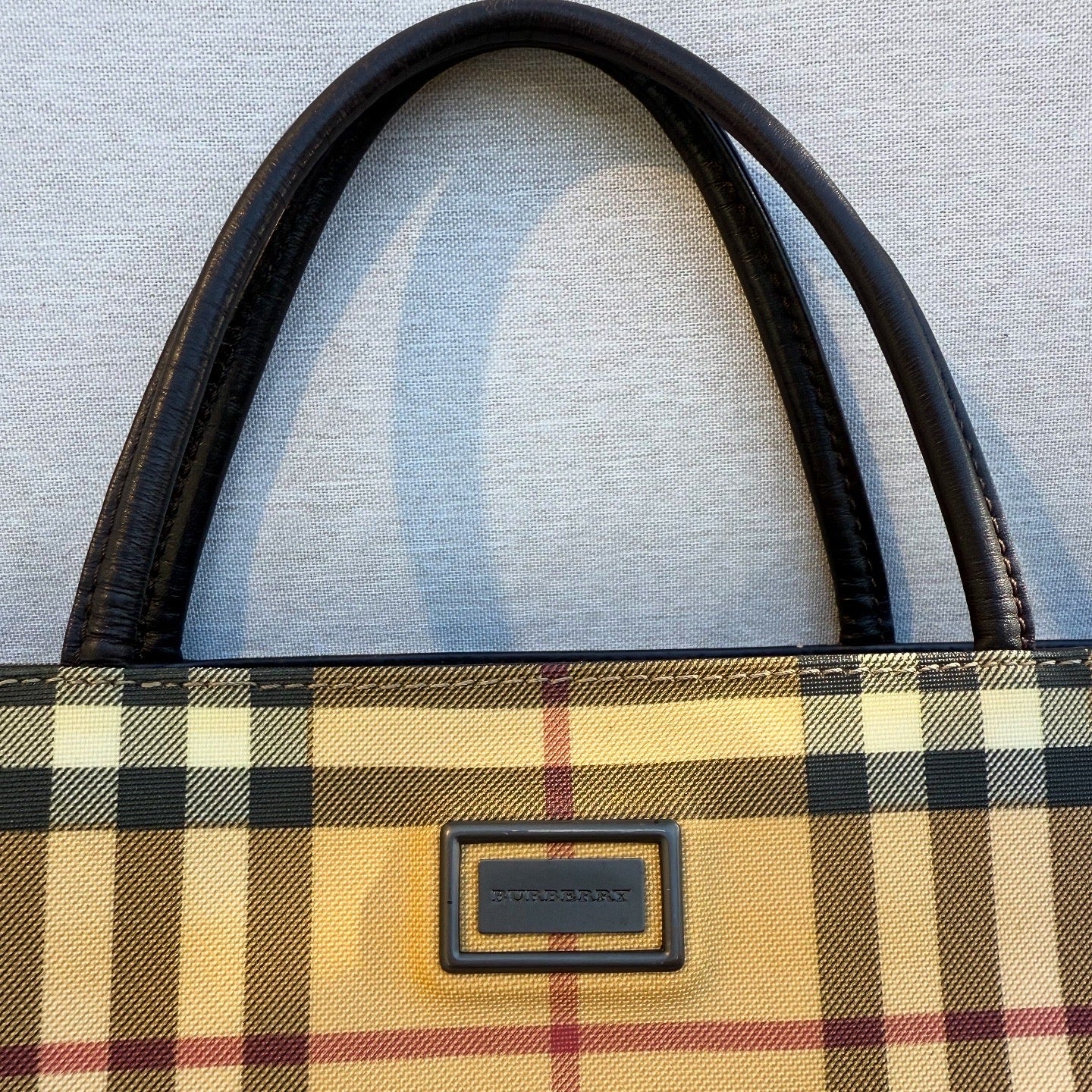 BURBERRY Vintage London Nova Check Tote Bag