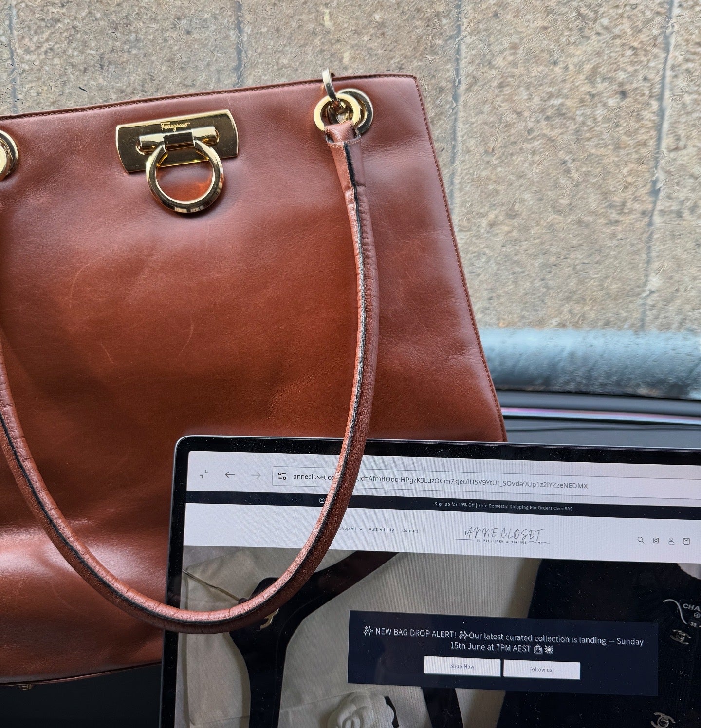 Salvatore Ferragamo Gancini Brown