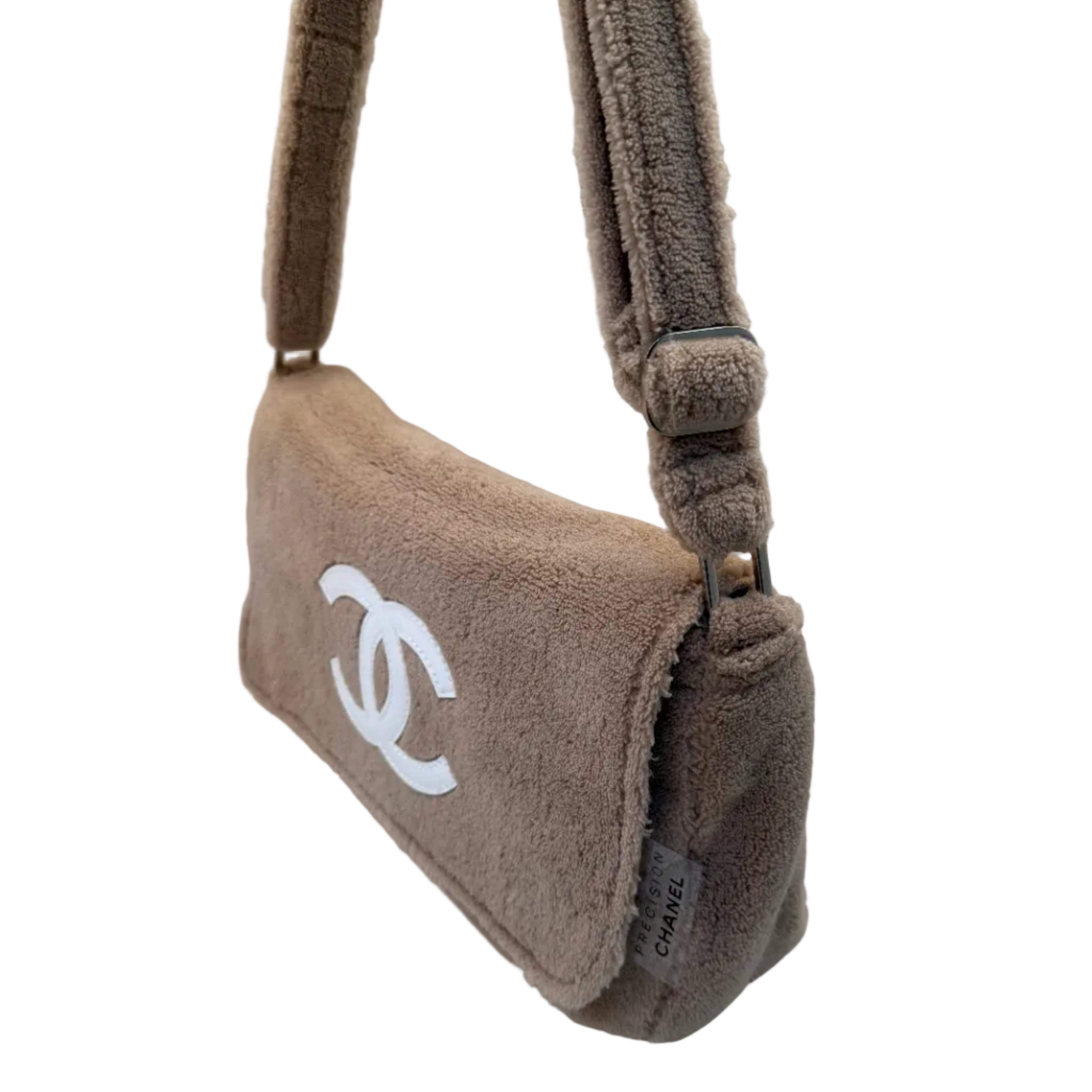 Chanel Precision Tan Beige Crossbody CC