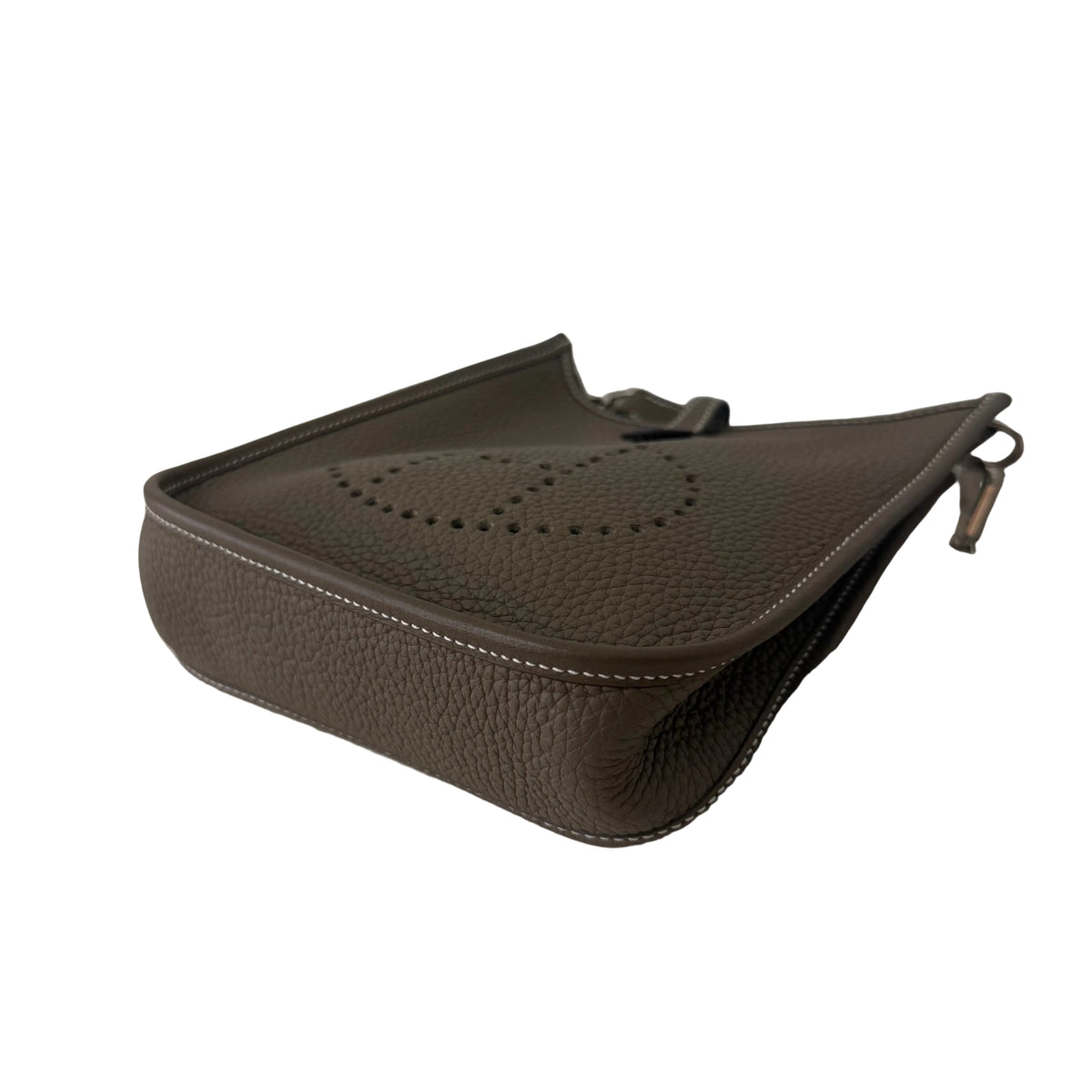 Hermes Evelyne 16 Clemence Etoupe/Bleu Indigo SHW