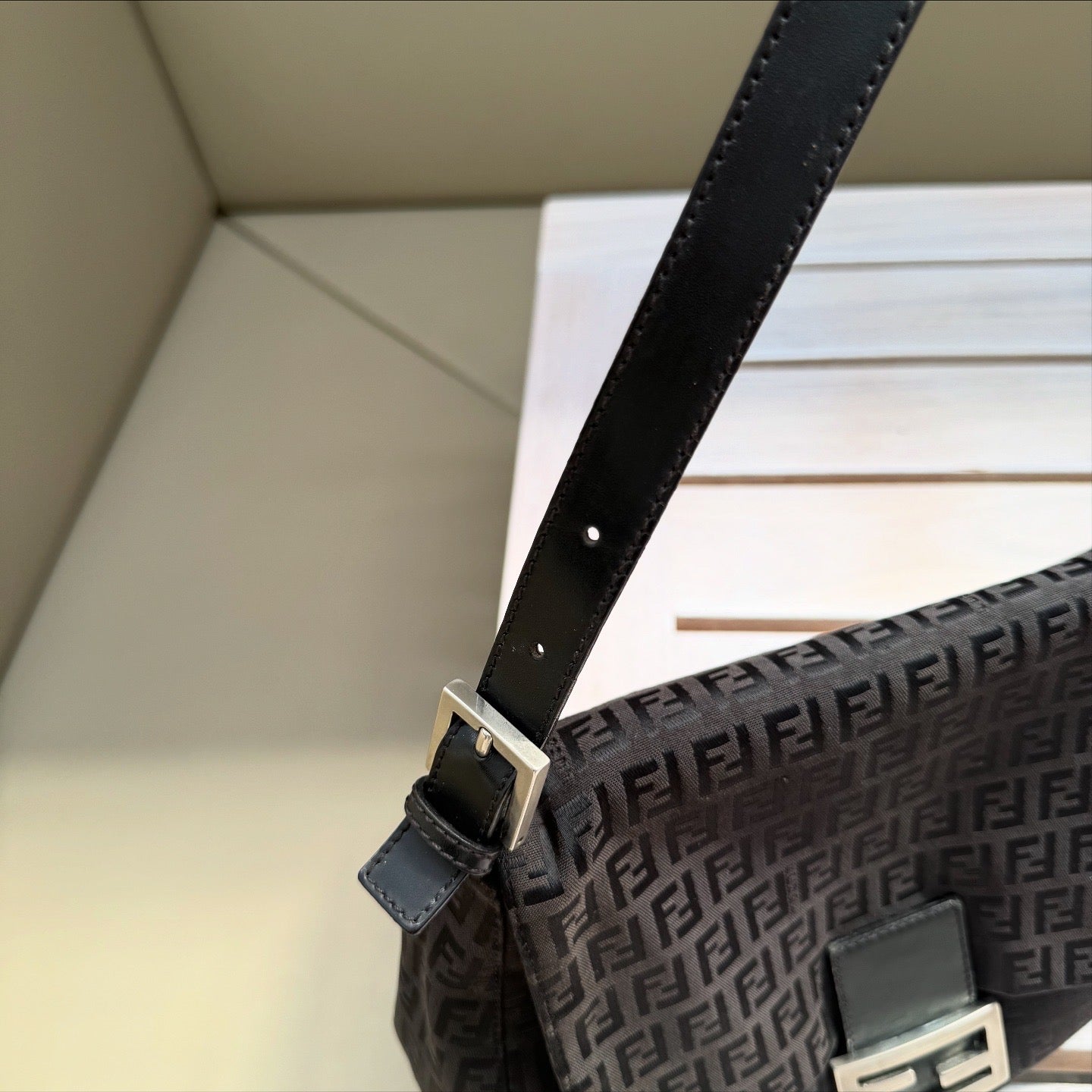 Fendi Zucca Print Mamma Baguette Shoulder Bag