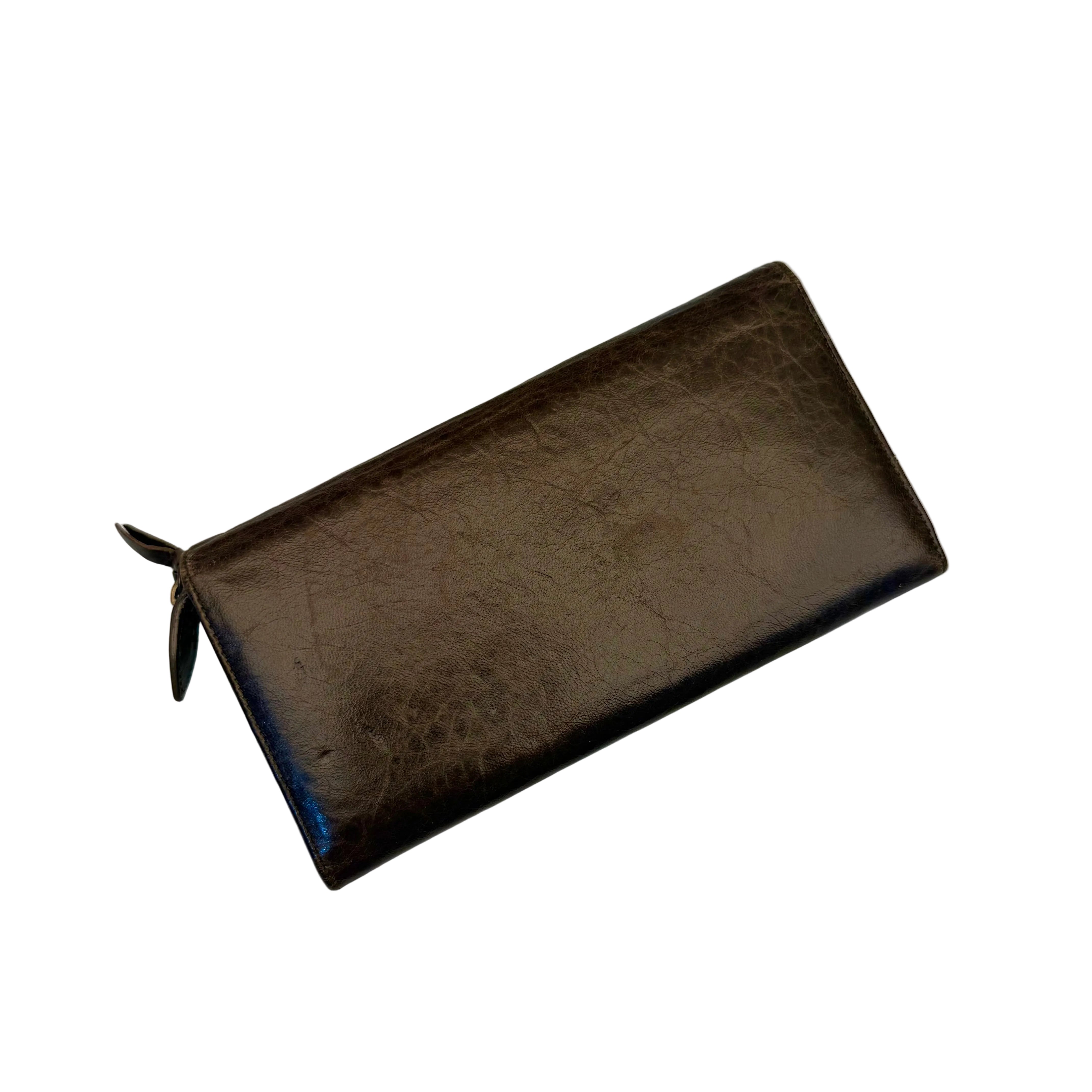 Balenciaga Le City Money Long Wallet in Brown