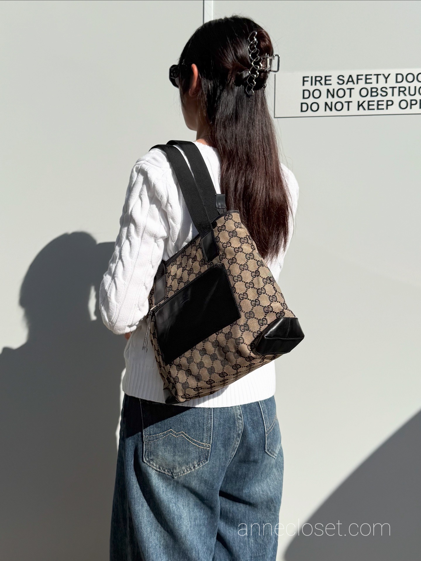 GUCCI GG Canvas Tote Bag