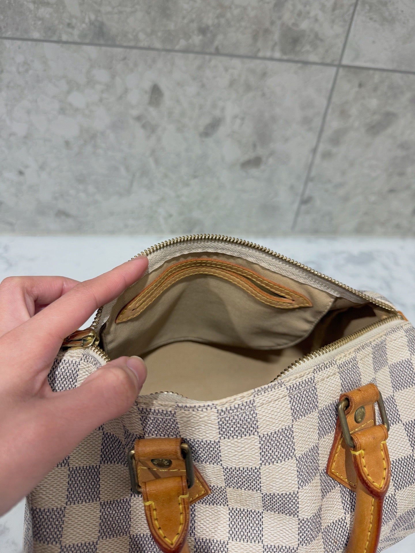 Louis Vuitton Speedy 25 Damier Azur