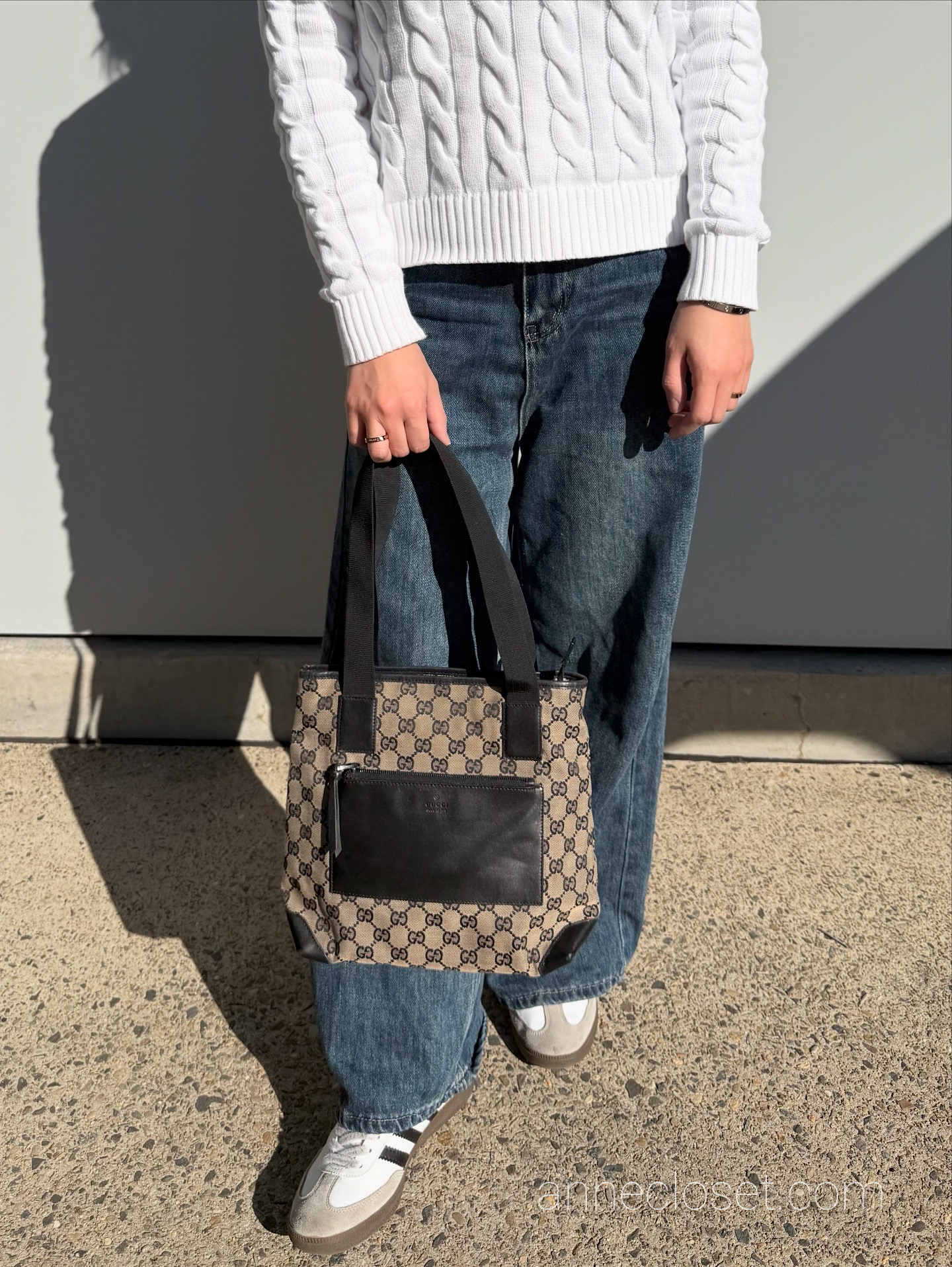 GUCCI GG Canvas Tote Bag