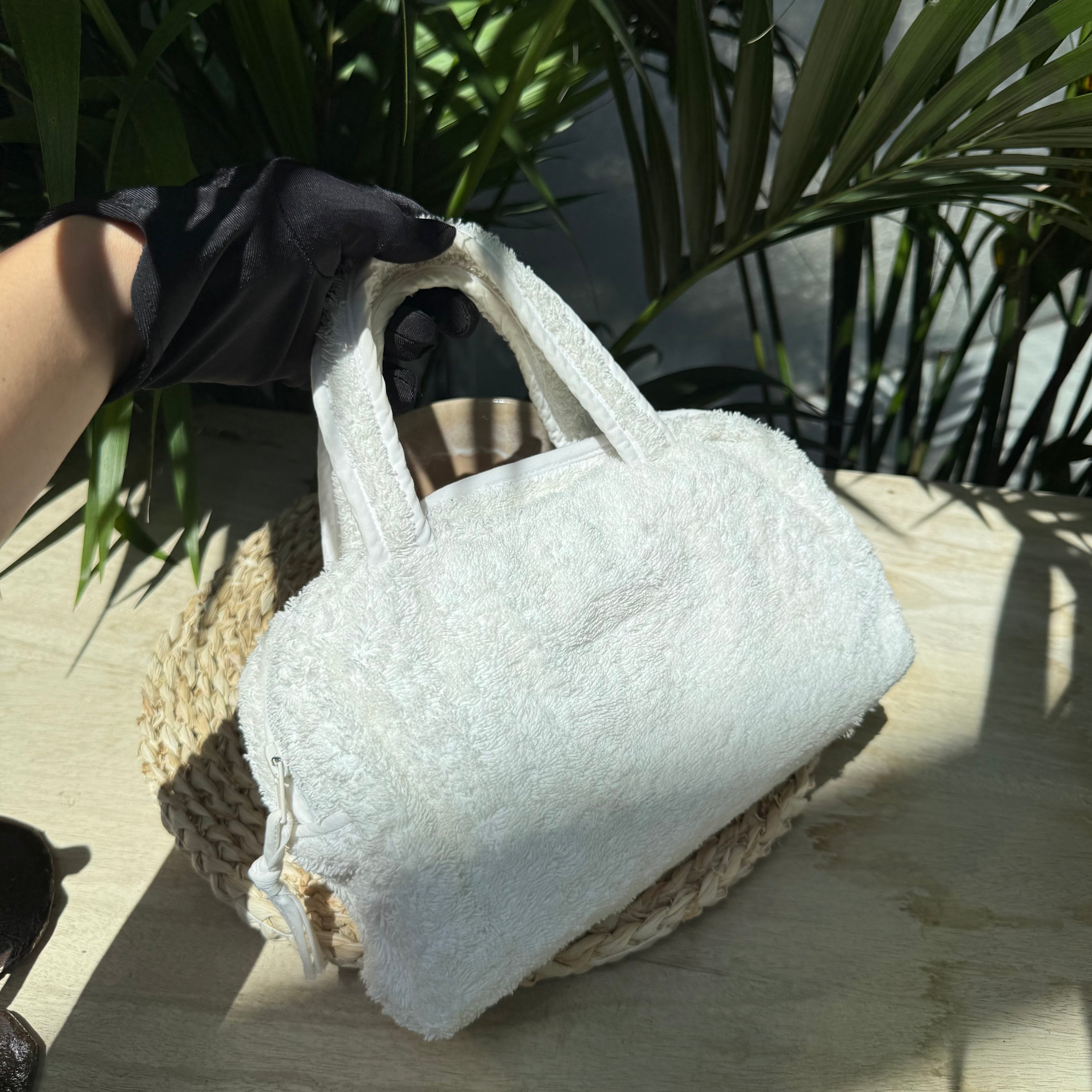 Dior Vintage Jadore Terry Cloth Hand Bag