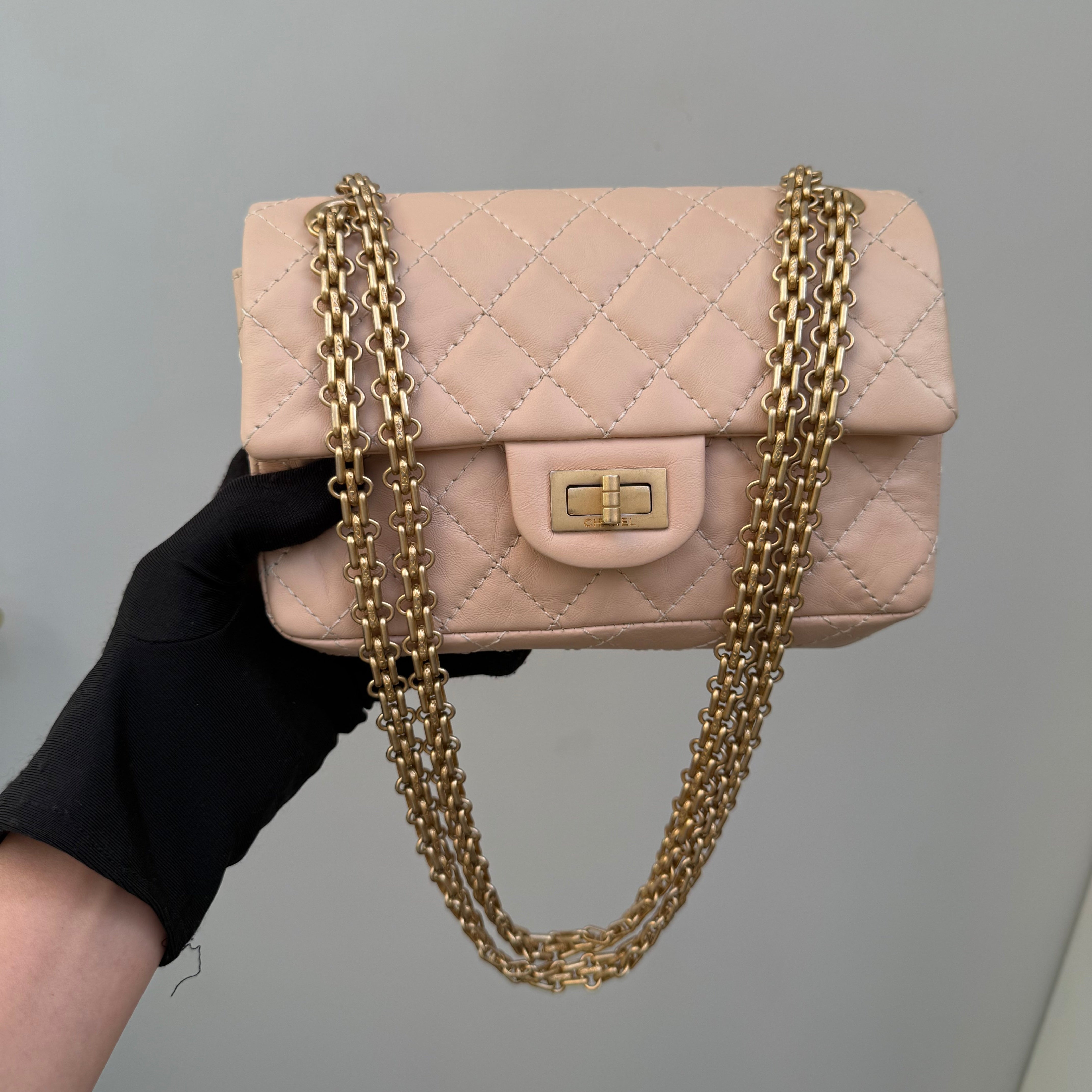 Chanel Reissue Mini Cream Chain Bag